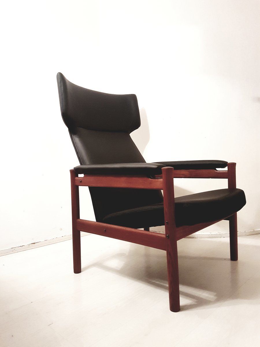 Mid Century Model 4365 Wing Chair By Hansen, Soren For Fritz Hansen, 1960s photo furniture