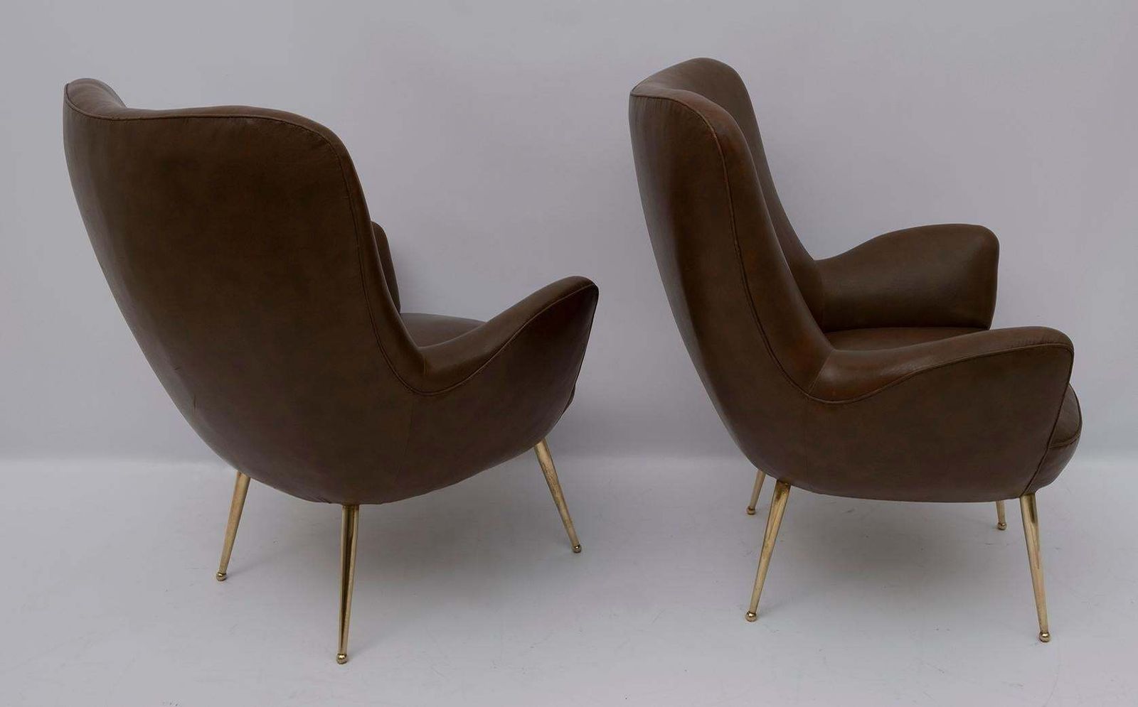 Pair Of Mid Century Modern Italian Design Armchairs, 1950s photo for sale
