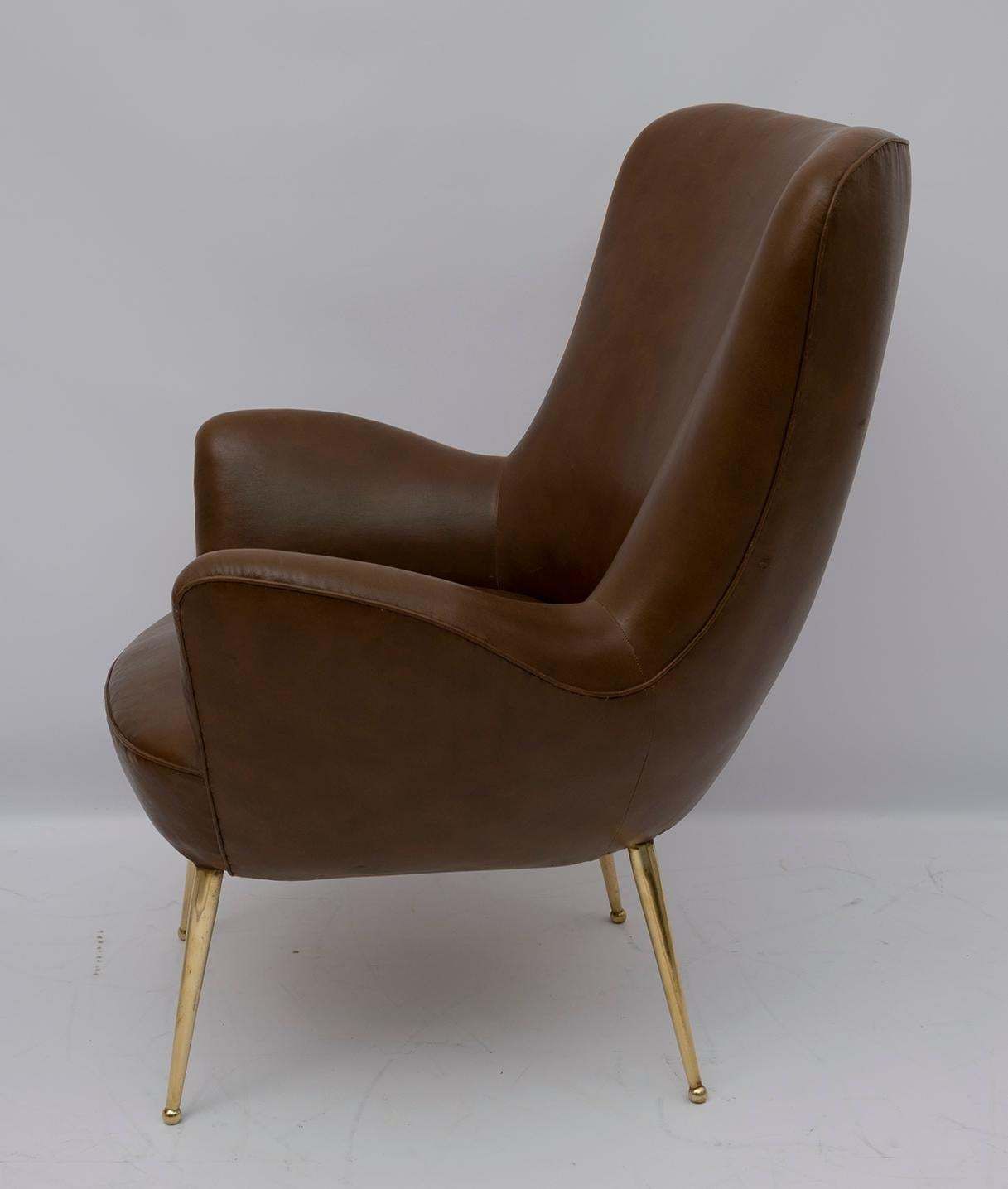 photo furniture Pair Of Mid Century Modern Italian Design Armchairs, 1950s