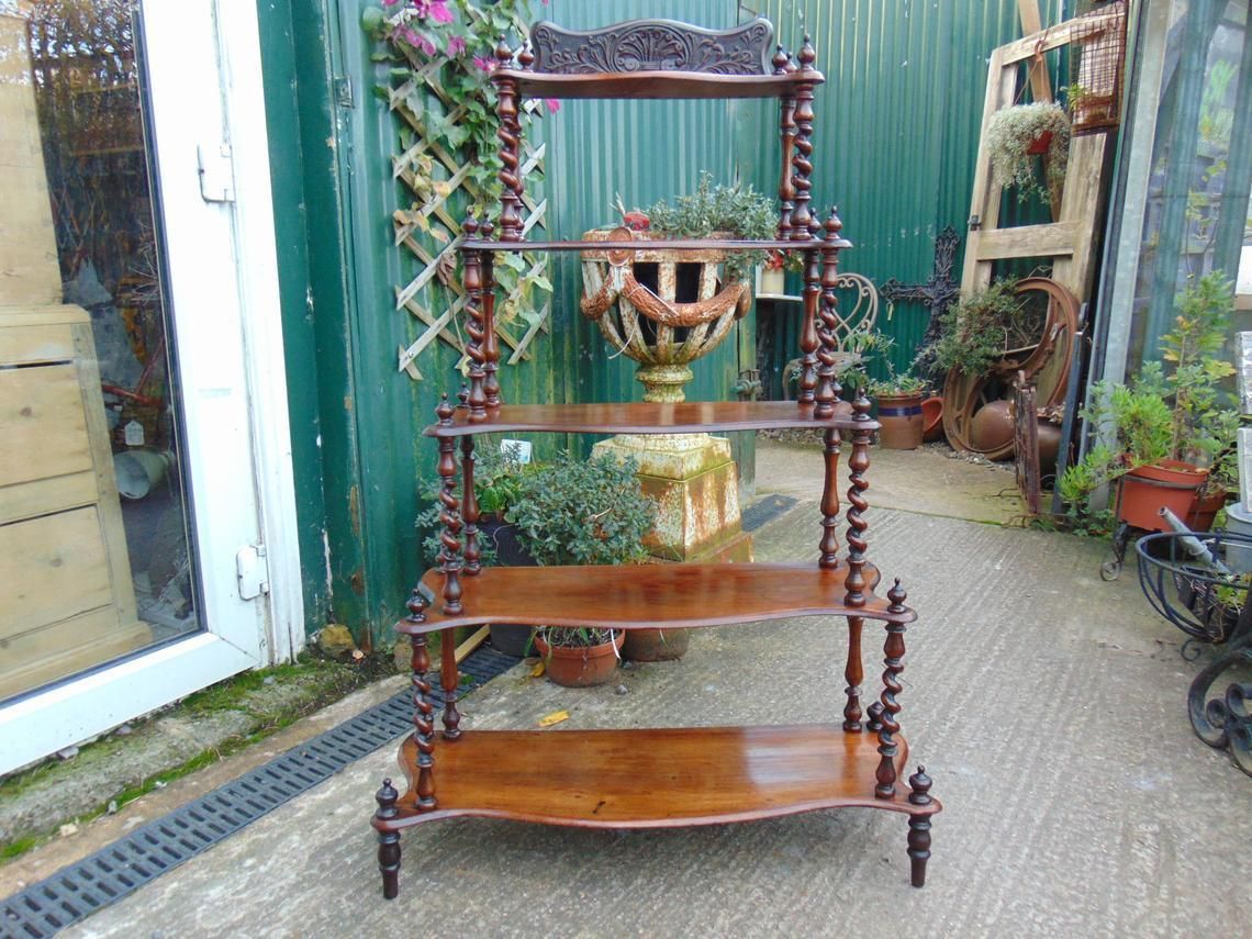 photo furniture Victorian Rosewood What Not, 1800s