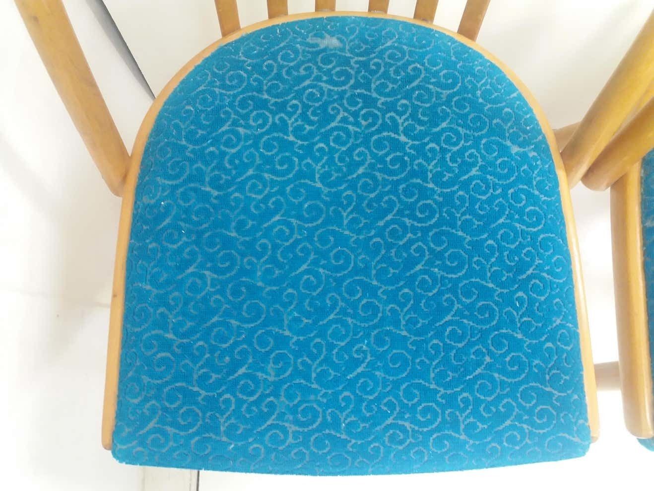 1960 Set Of 4 Design Retro Chair, Antonín šuman For Ton, Czechoslovakia photo buy