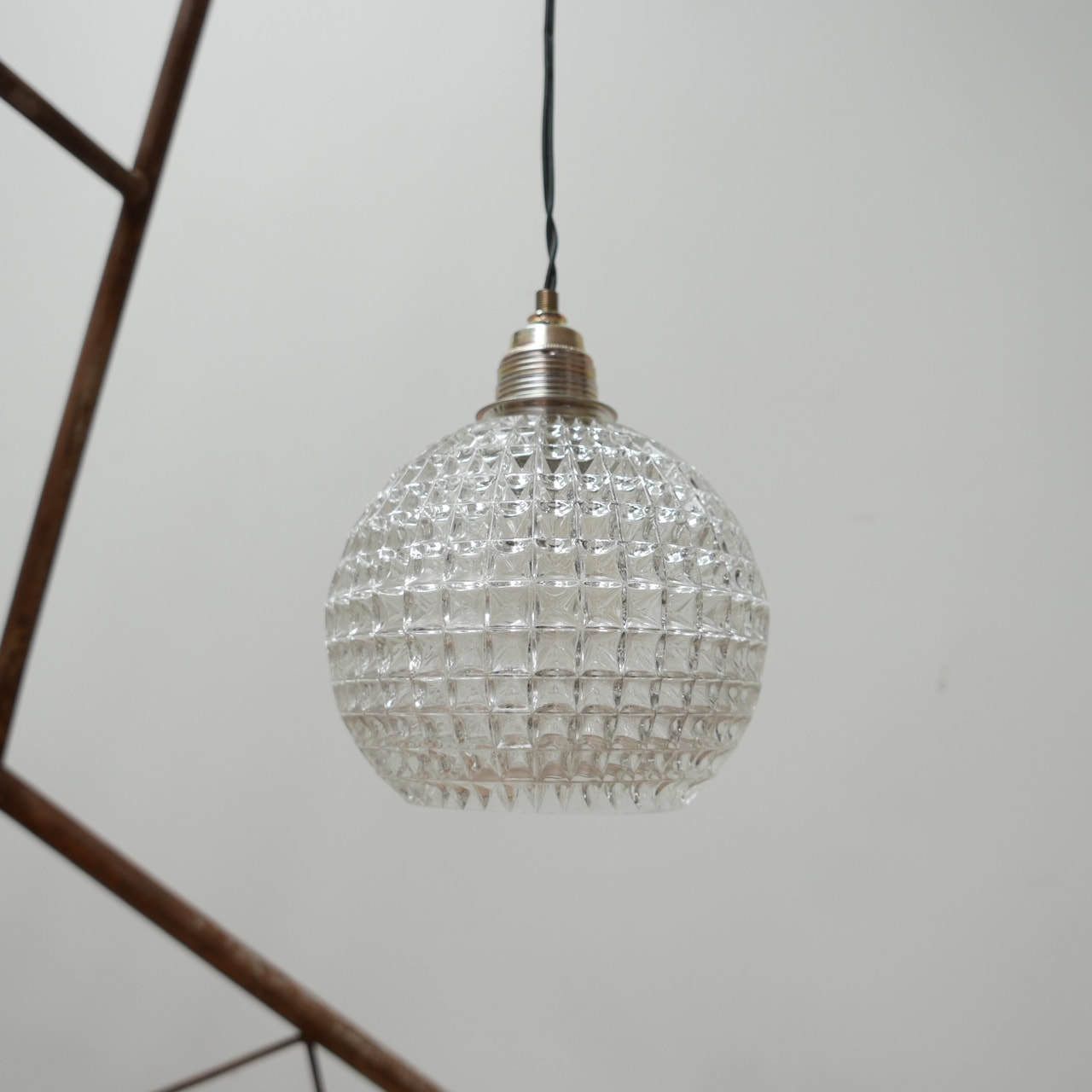 Run Of Late 20th Dutch Glass Ball Pendant Lights (15) photo 195.0