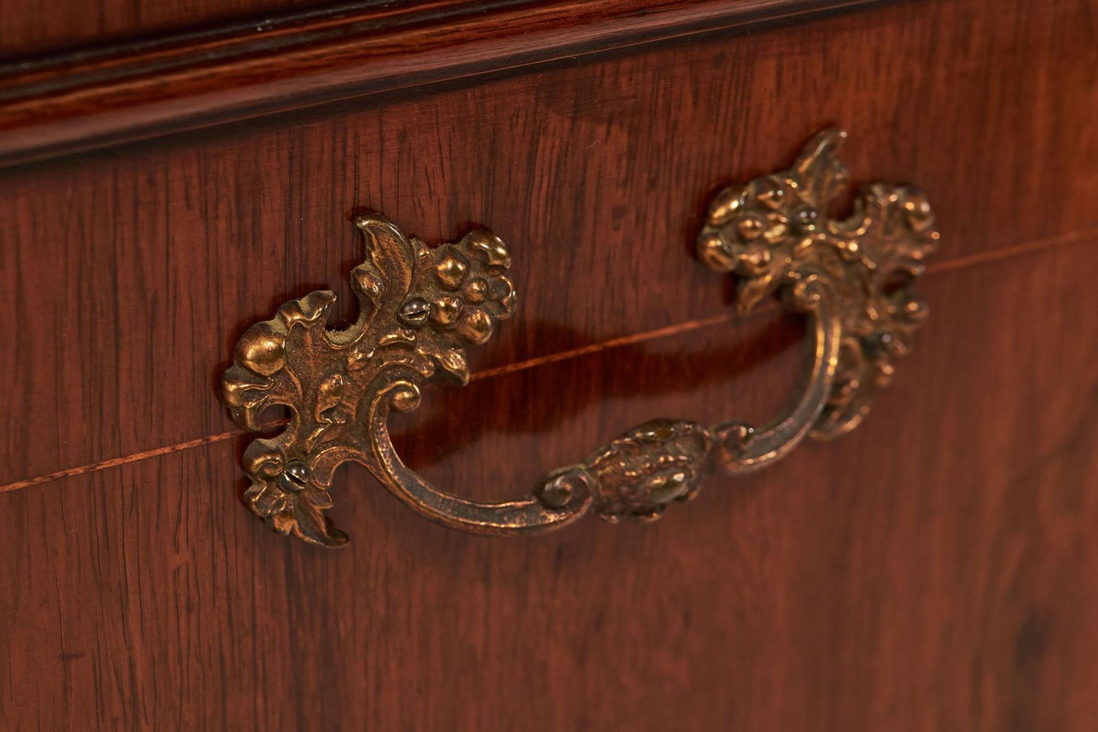 Antique Edwardian Rosewood Inlaid Coal Purdonium photo buy