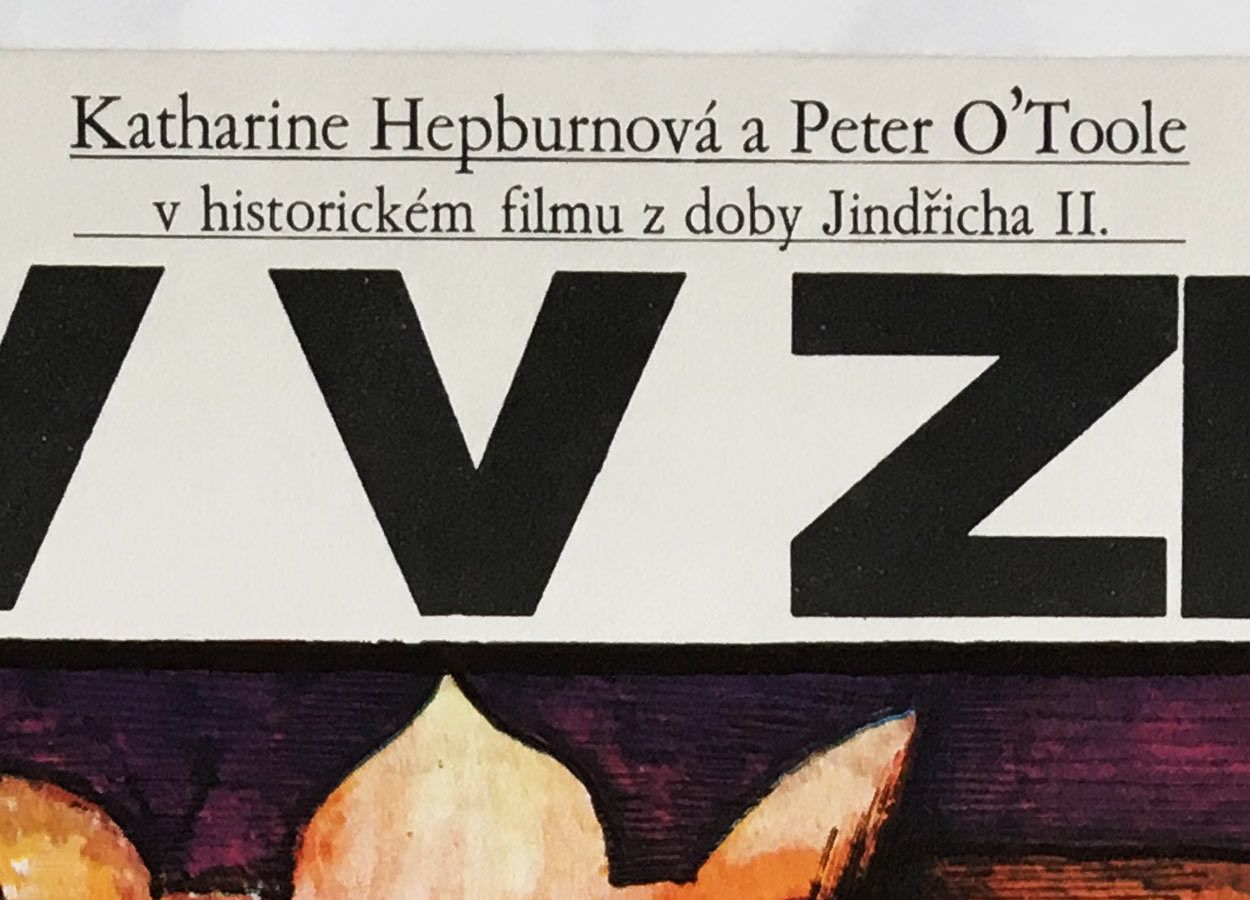Original Movie Poster, The Lion In Winter, Jiří šalamoun, 1973, Genuine Czech Vintage Print photo for sale
