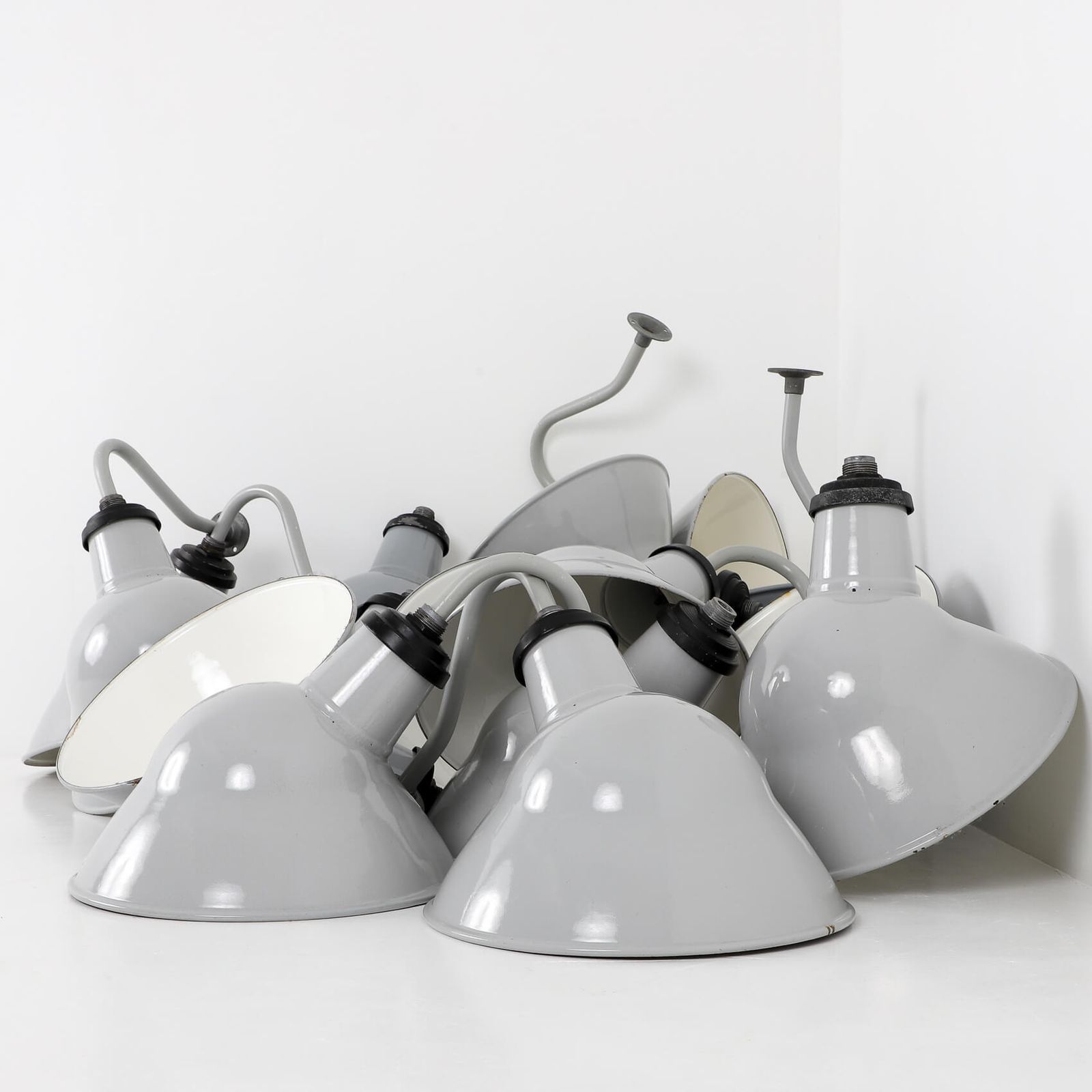 Cryselco Pendant Light, 1950s, Enamel photo 218.0