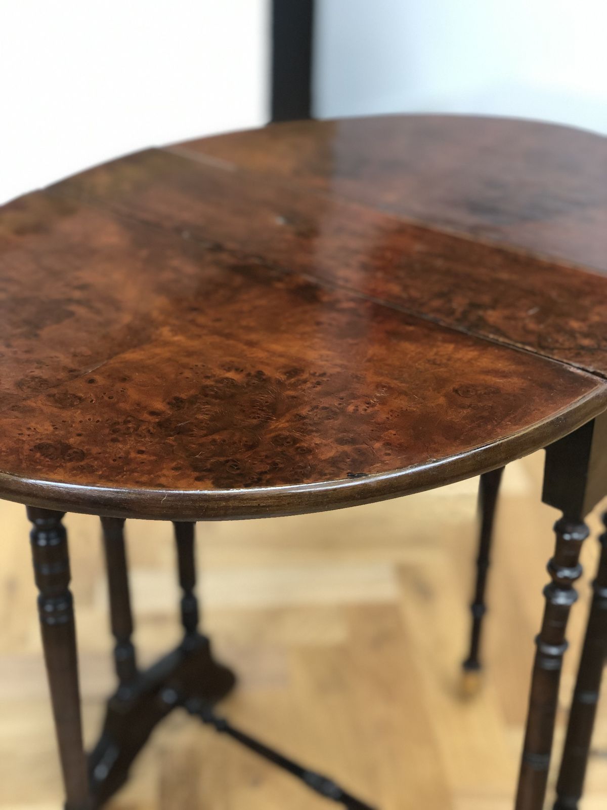 Victorian Burr Walnut Baby Sutherland Table photo furniture