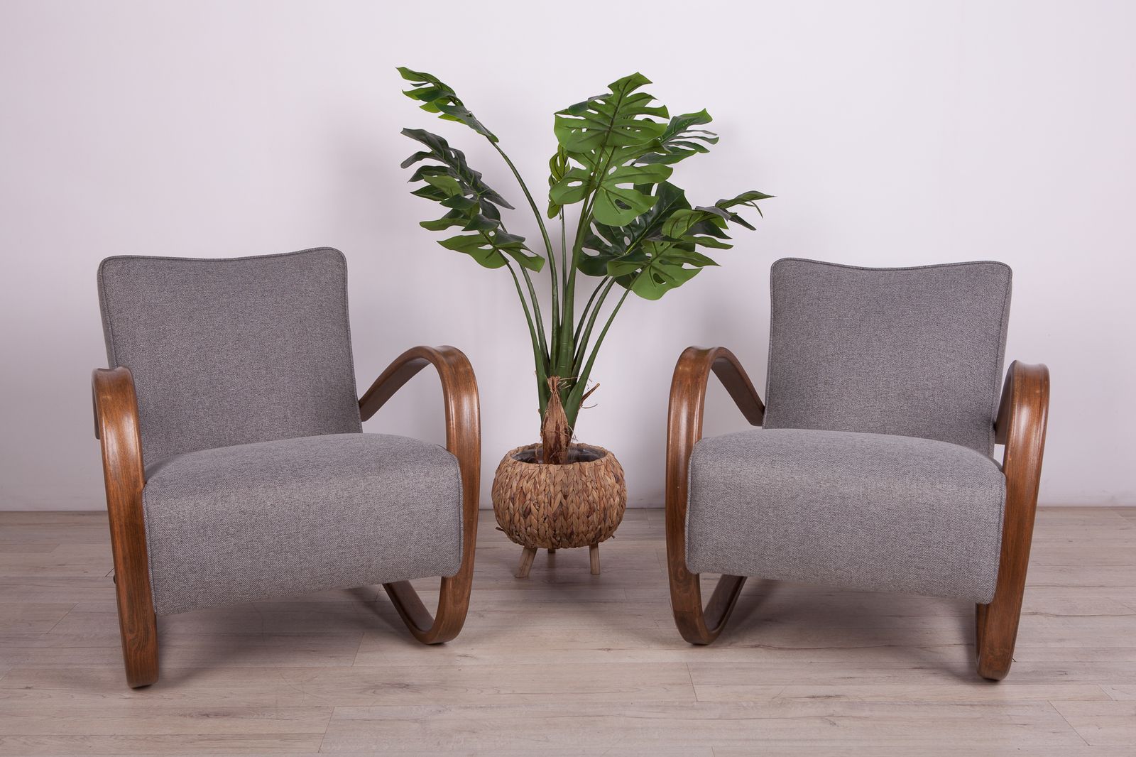 Model H 269 Lounge Chairs By Jindřich Halabala For Up Závody, 1930s, Set Of 2