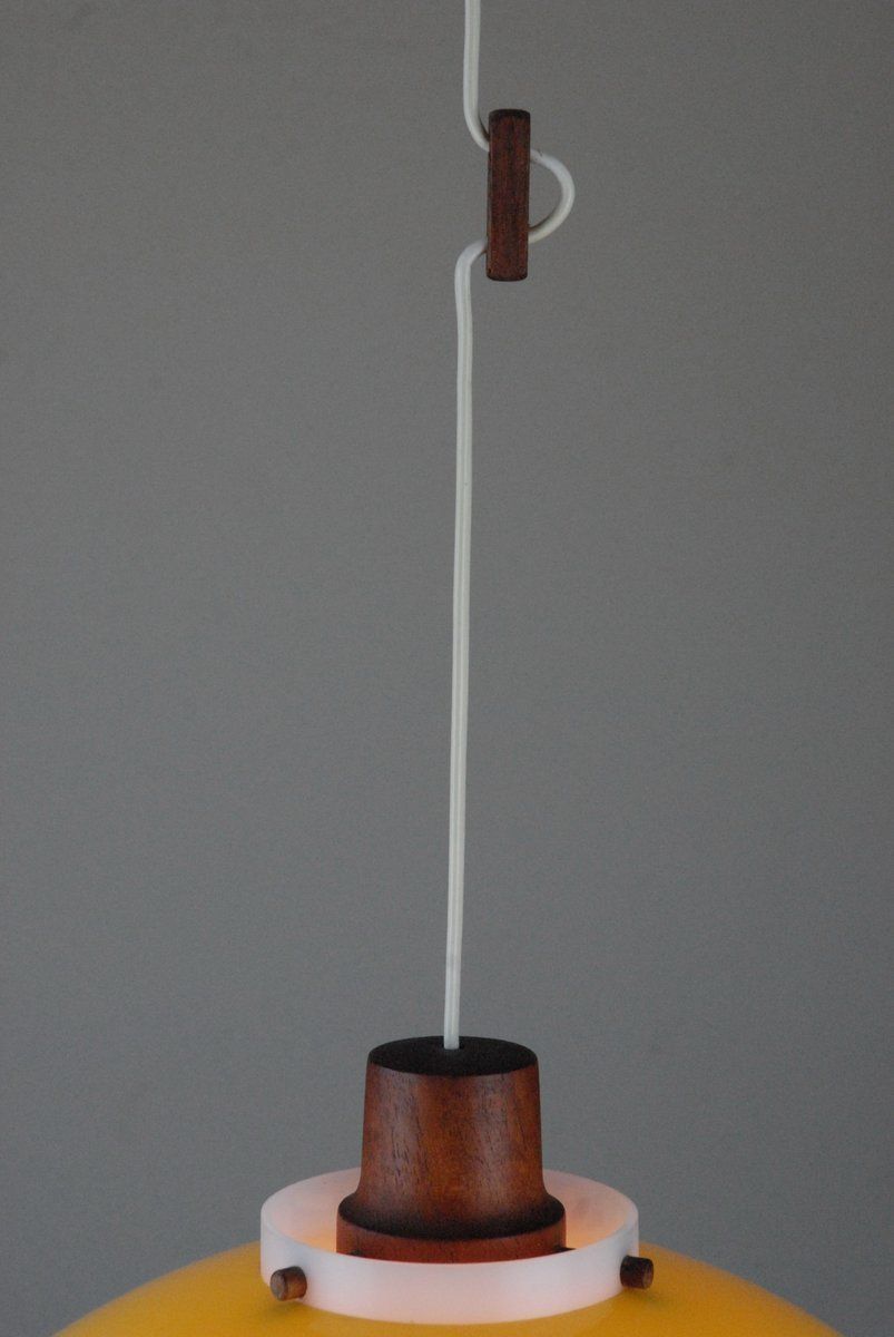 Pendant Lamp By Uno & östen Kristiansson For Luxus, Vittsjö, Sweden, 1960s photo vinterior