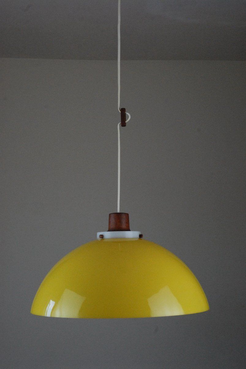Pendant Lamp By Uno & östen Kristiansson For Luxus, Vittsjö, Sweden, 1960s photo vintage