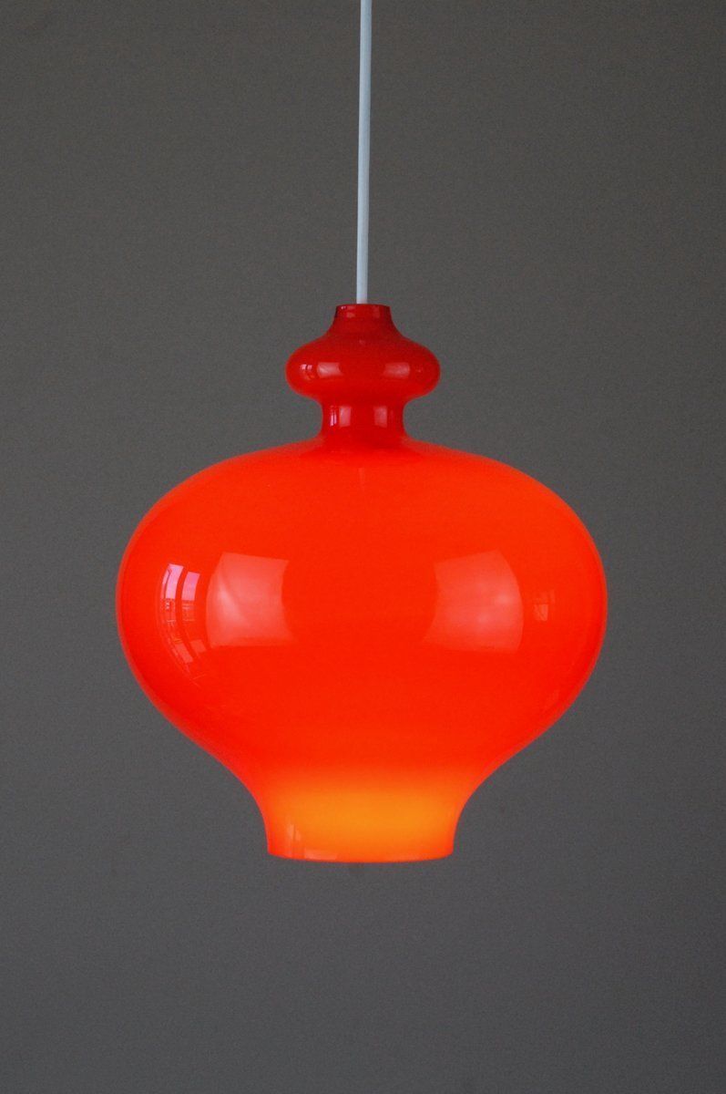 Glass Oplight 62 Pendant Lamp By Hans Agne Jakobsson For Ab Markaryd / Flygsfors Of Sweden photo vinterior