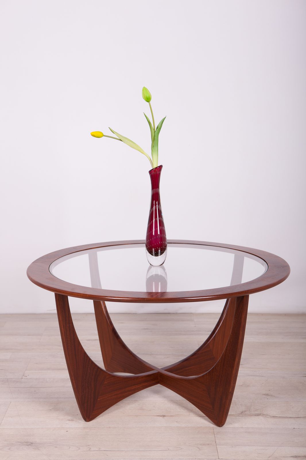 Round Teak Astro Coffee Table By Victor Wilkins For G Plan, 1950s