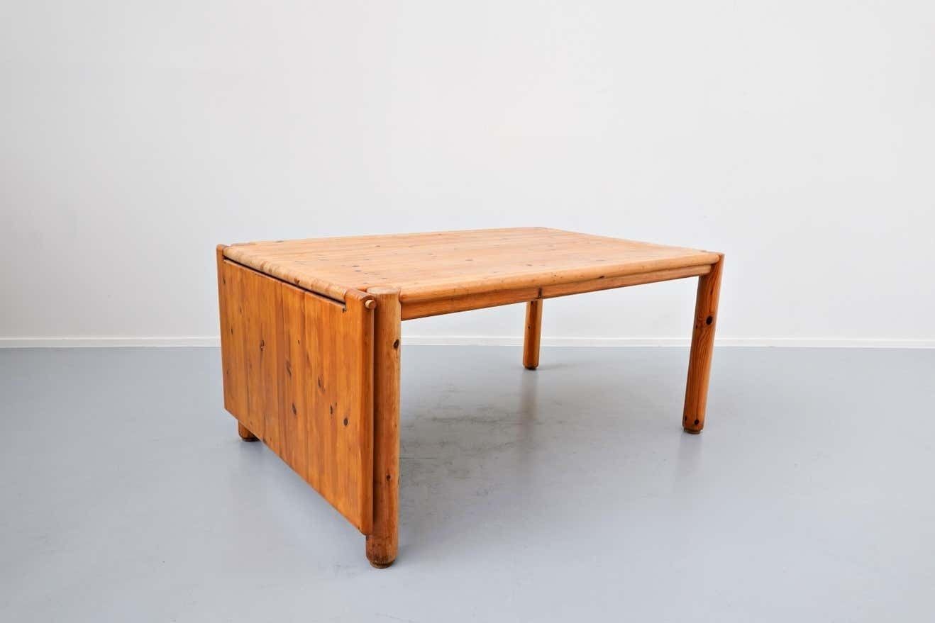 Extendable Pitchpin Dining Table, 1970s photo furniture