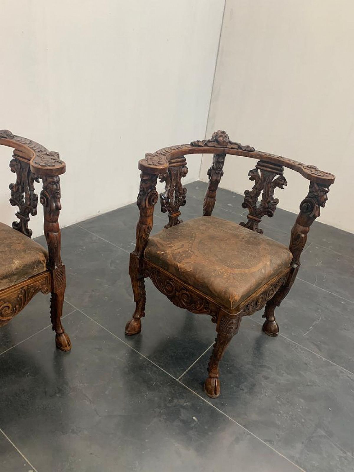 Neo Renaissance Modular Living Room Set, Late 19th Century photo vinterior