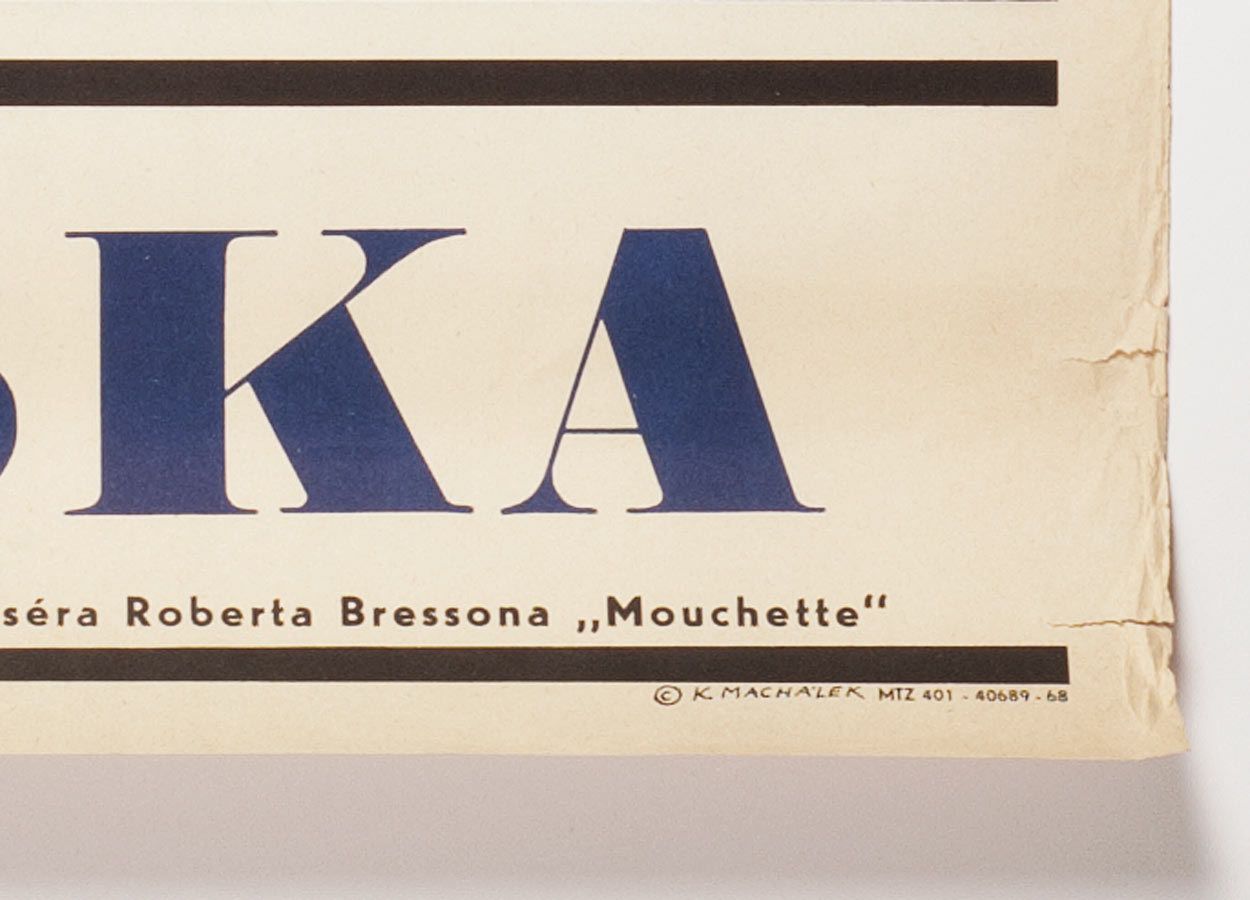 Movie Poster, Mouchette, Karel Machálek, 1968 photo Art