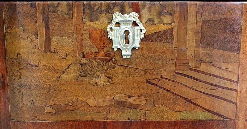 photo buy Sauteuse Commode, Louis XV / Louis XVI Transition Style, Late 19th Century