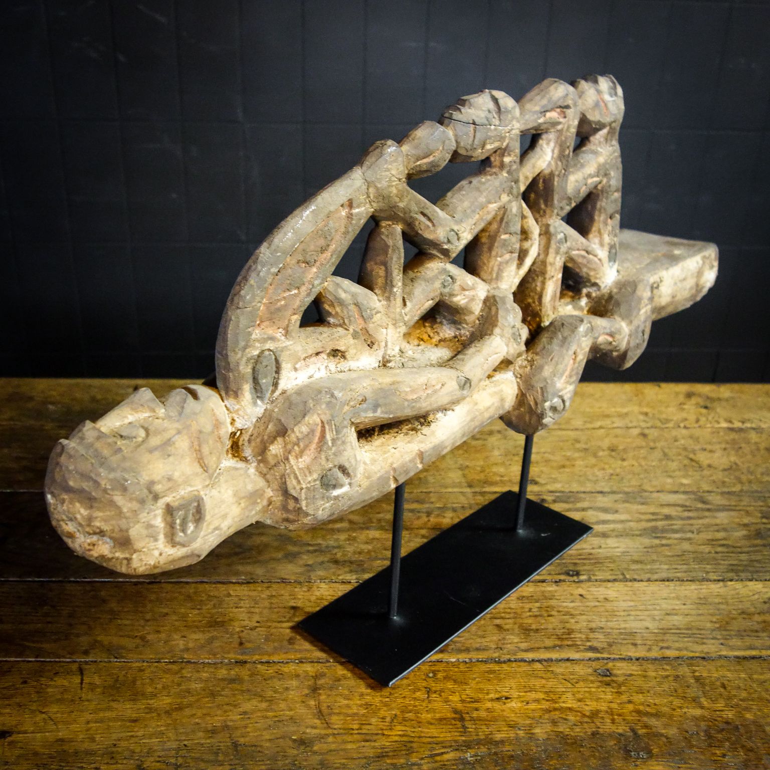 Asmat Prauw Figurehead Of Canoe – New Guinea photo furniture