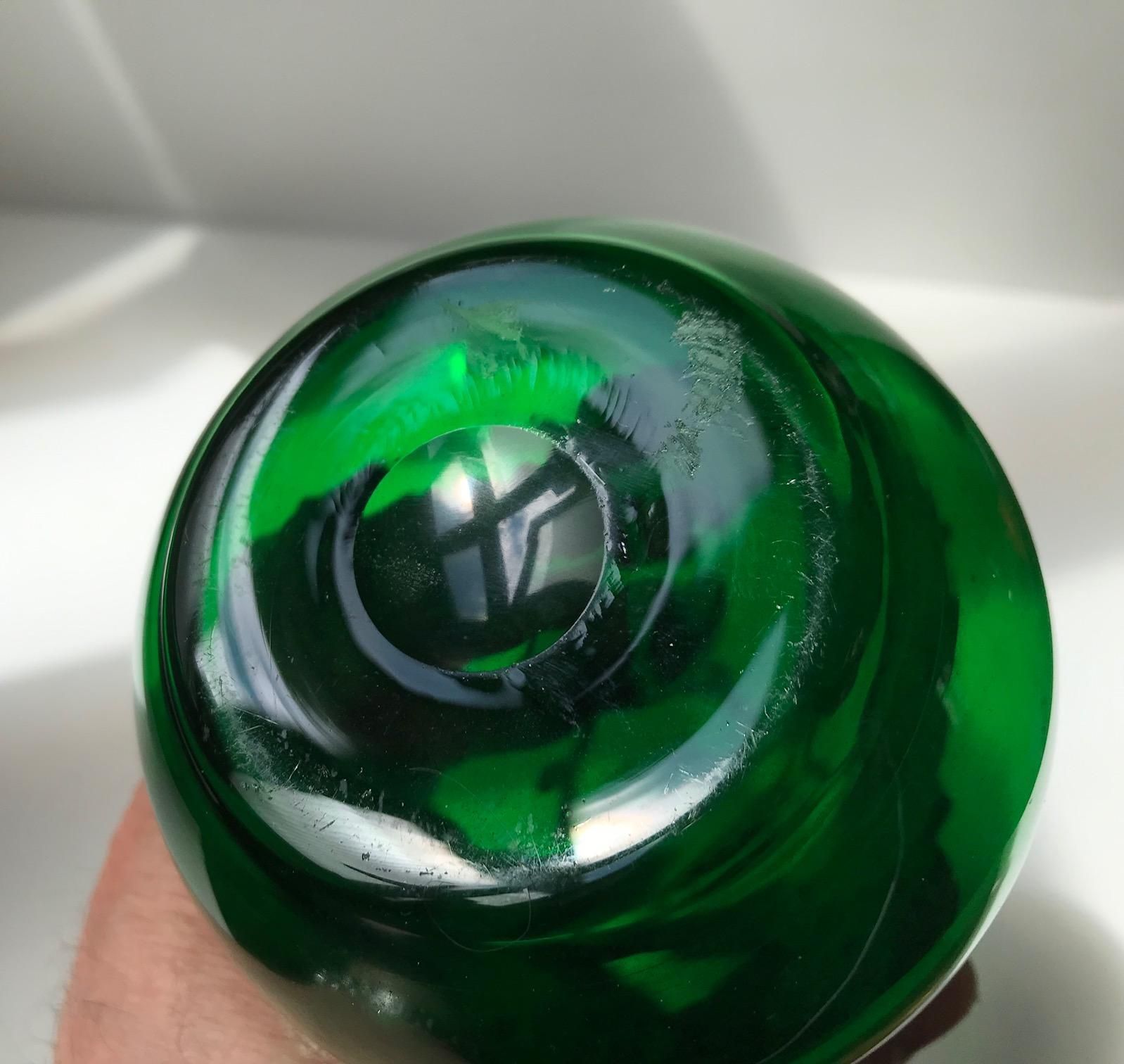 Green Jugendstil Decanter In Glass And Pewter From Holmegaard, 1920s photo vinterior