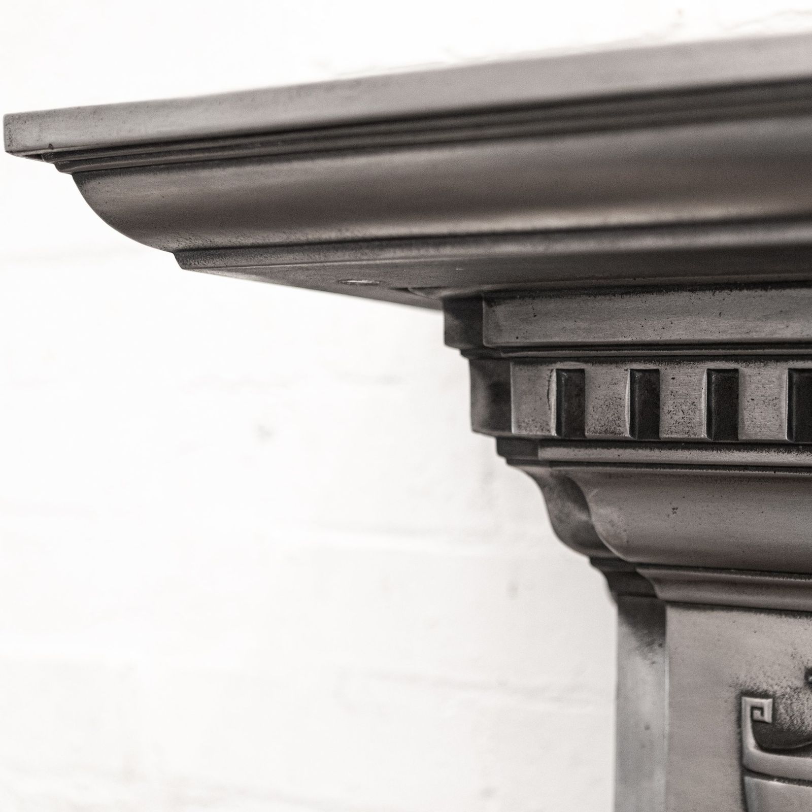 Antique Polished Cast Iron Fireplace Surround photo vinterior