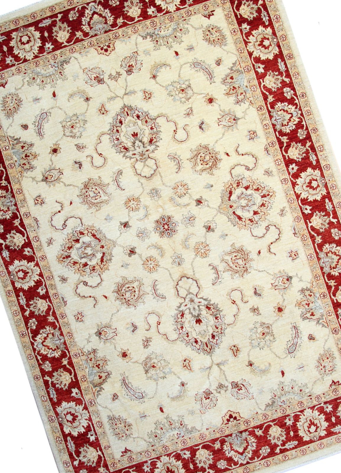 Traditional Ziegler Sultanabad Rug, Handwoven Wool Oriental Carpet 200 X 282 Cm photo buy