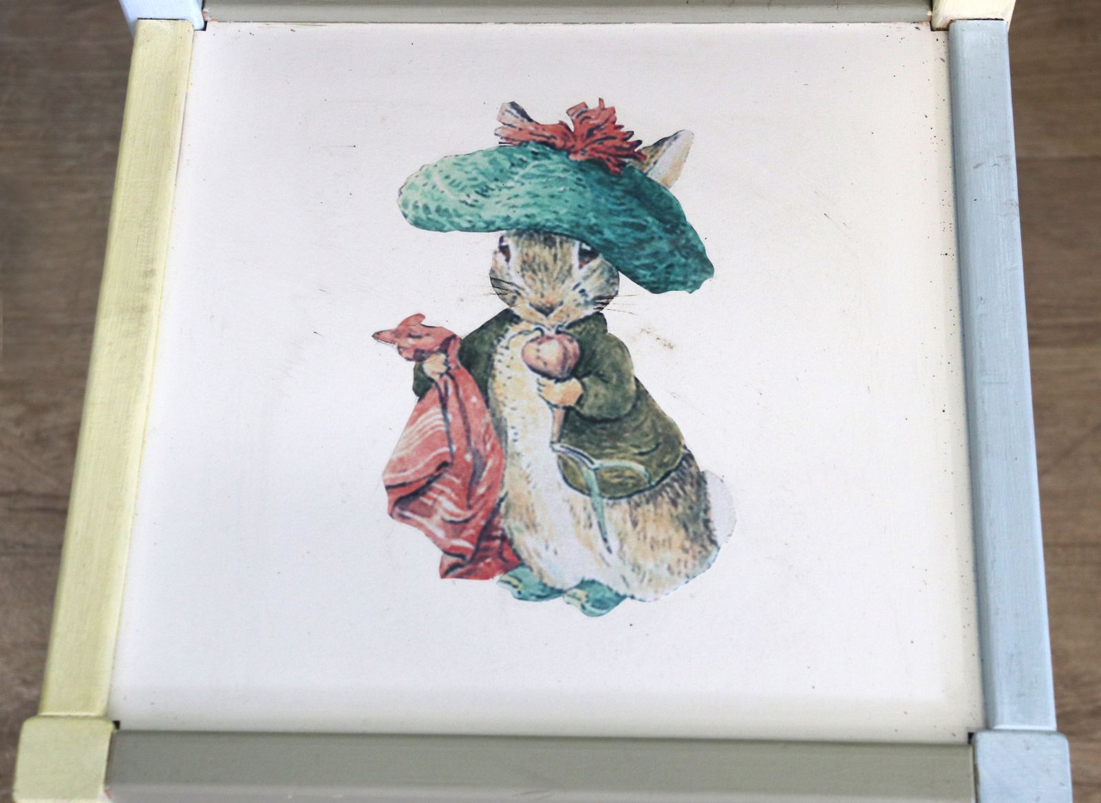 Incredible Beatrix Potter Inspired 20th Century Re Purposed Desk And Chair photo for sale