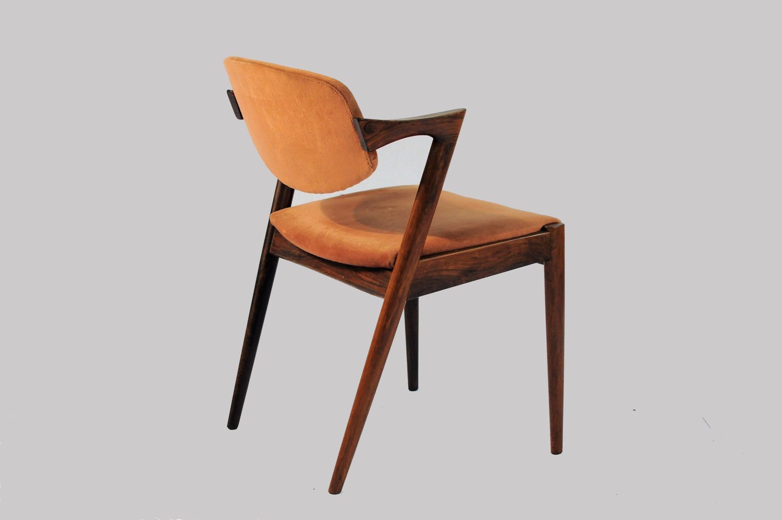 Set Of 12 Fully Restored Kai Kristiansen Model 42 Rosewood Dining Chairs Inc. Custom Upholstery 1960's photo Furniture