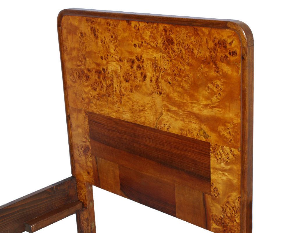 Art Decò Bedroom Set Osvaldo Borsani Manner, Birch And Walnut Burl Period, 1930s photo vinterior