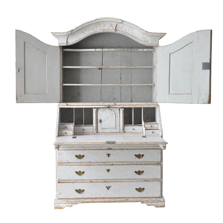Period Swedish Two Part Secretary photo Furniture
