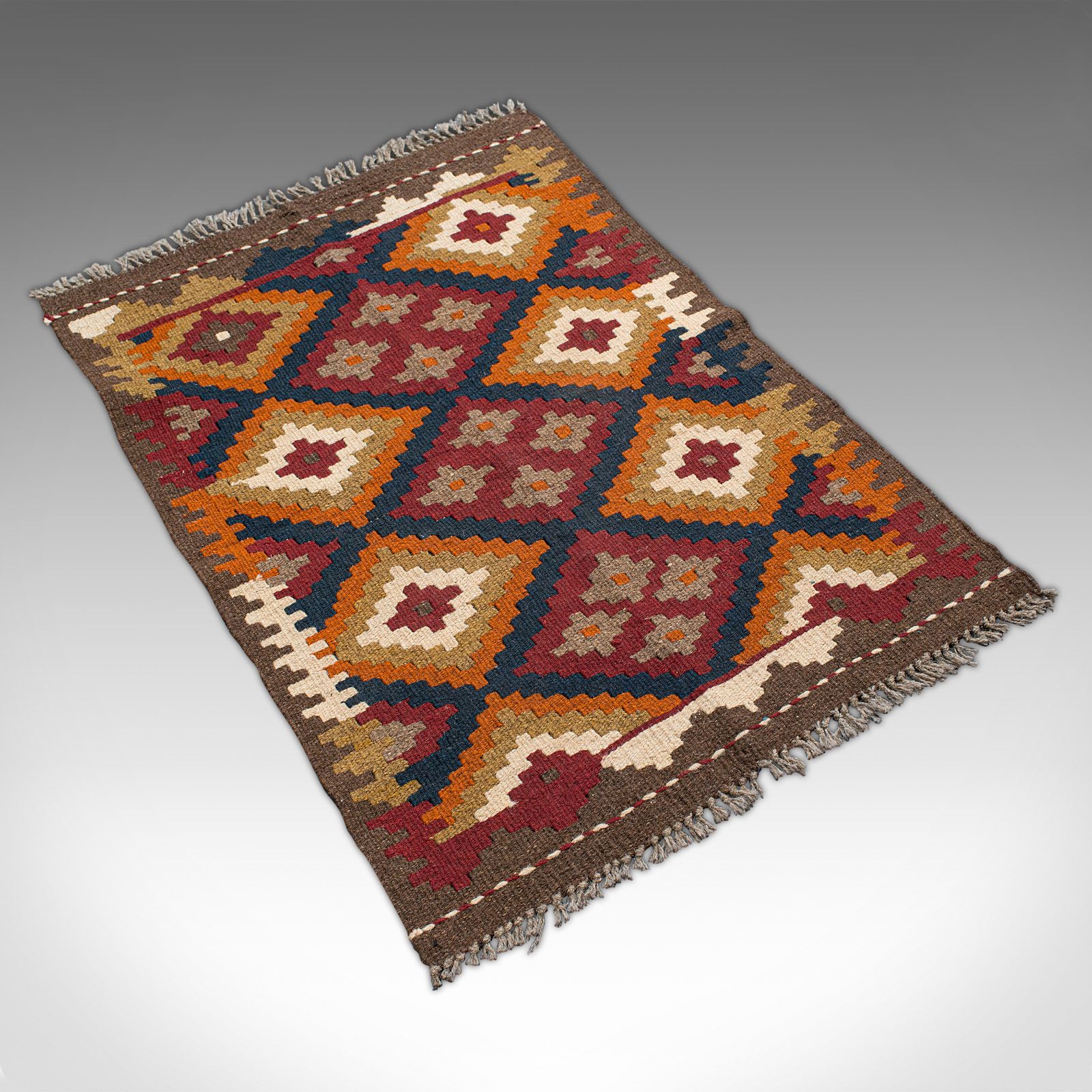 photo furniture Vintage Maimana Kilim Rug, Caucasian, Decorative Carpet, Prayer Mat, Late 20th.C