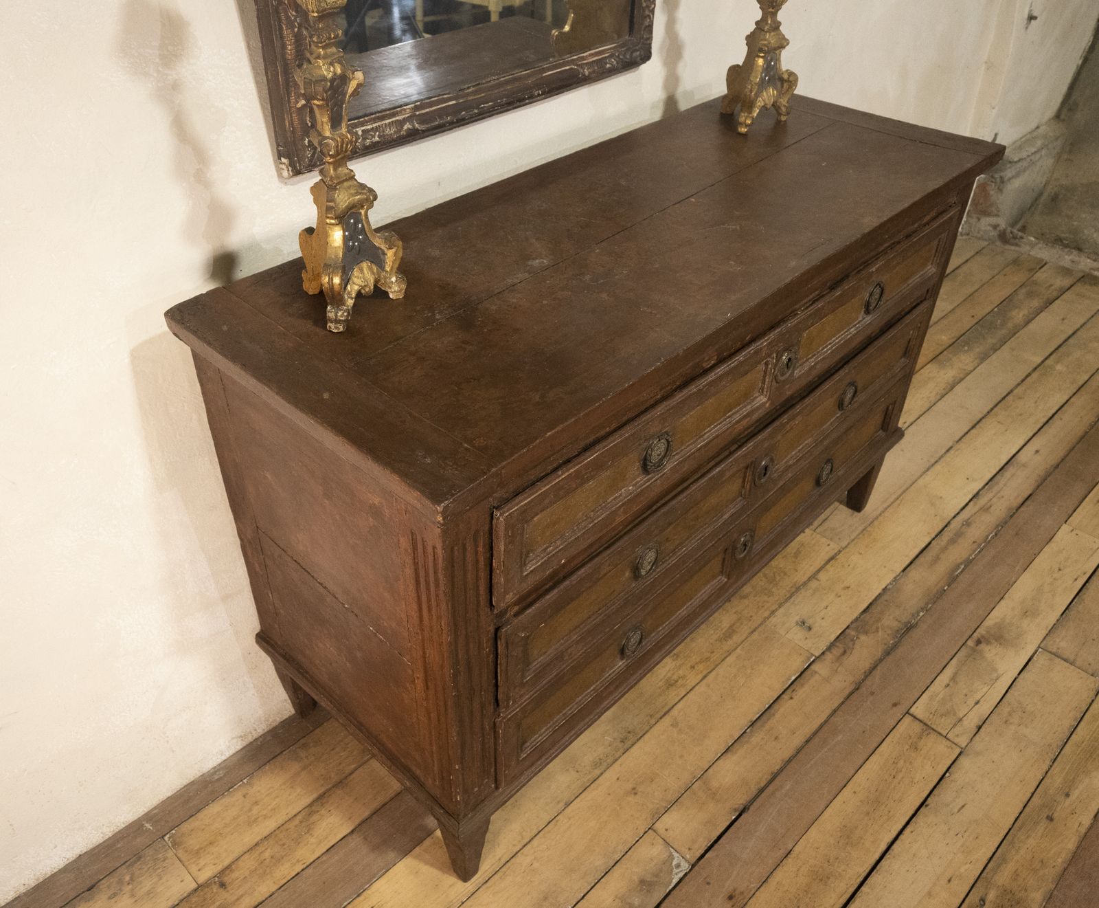 Louis XVI Original Painted Commode   Chest Of Drawers photo Furniture