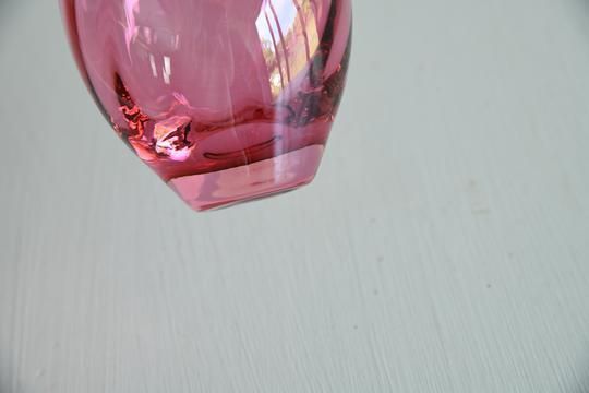 Home Decor Cranberry Glass Vase photo