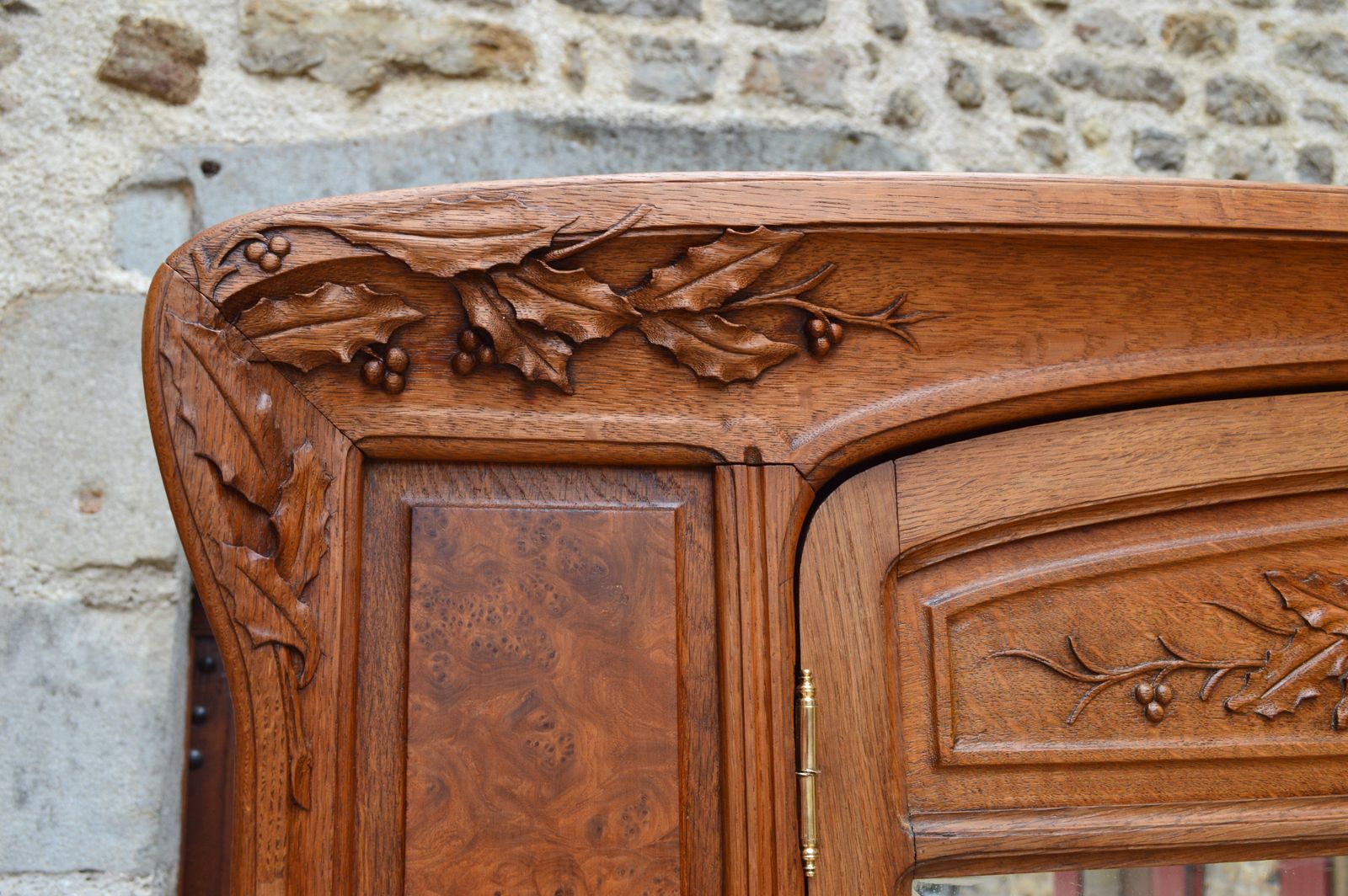 12840.0 Art Nouveau Carved Bedroom Set, Attributed To Louis Majorelle photo