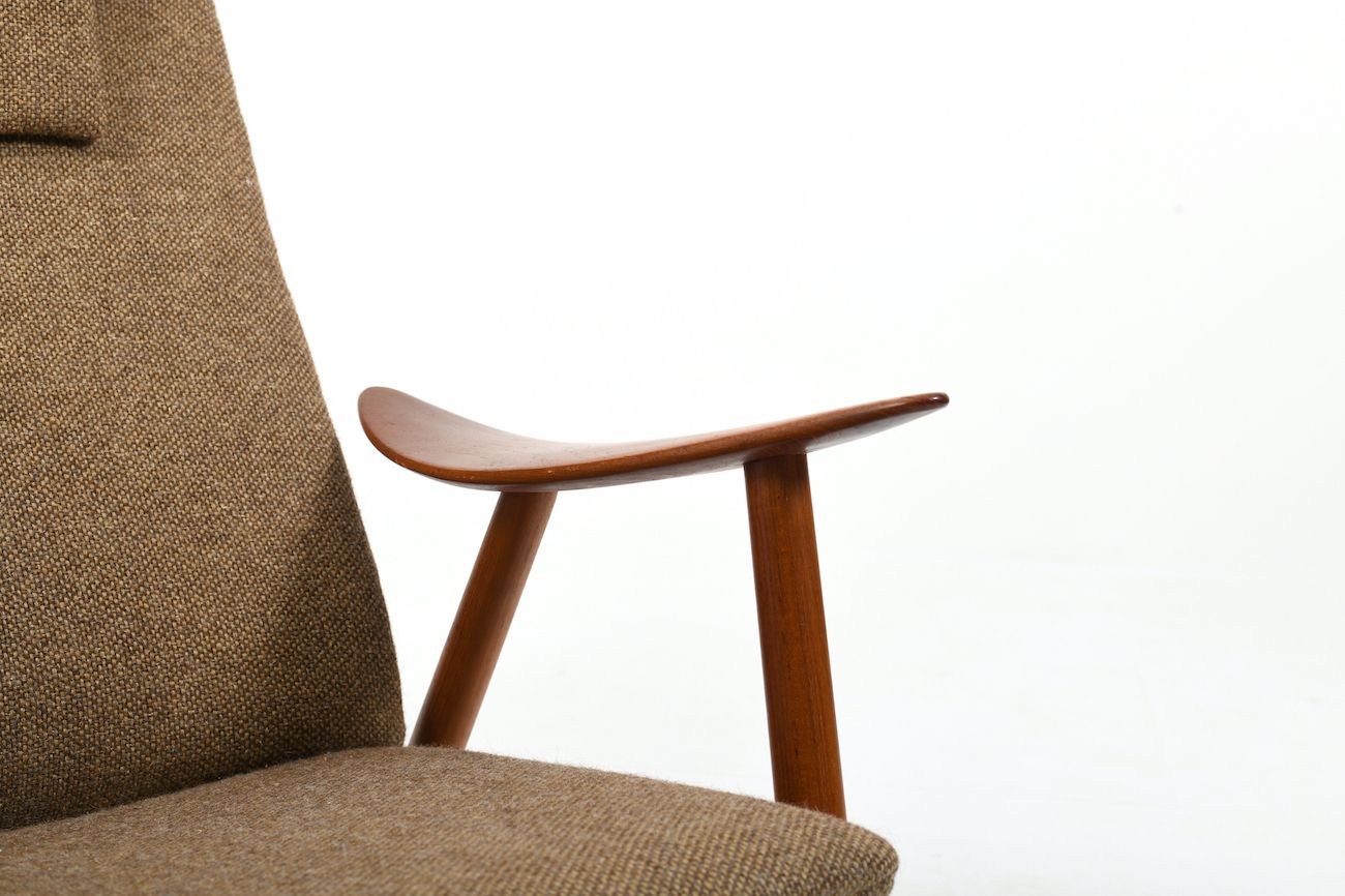 photo for sale Mid Century Illum Wikkelsø Teak Lounge Chair