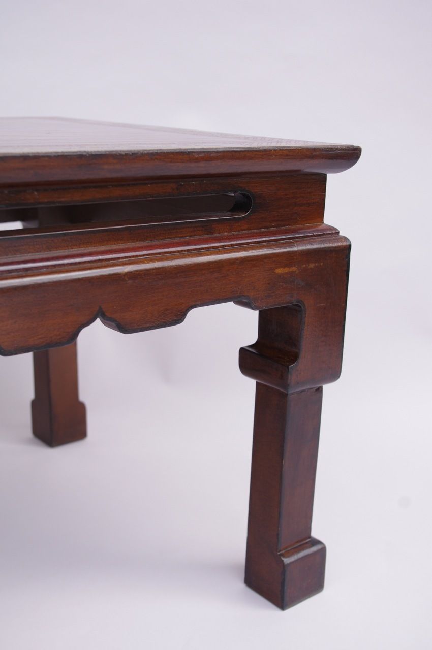 Pair Of Chinese Lacquered Wood End Tables, Circa 1950 photo for sale