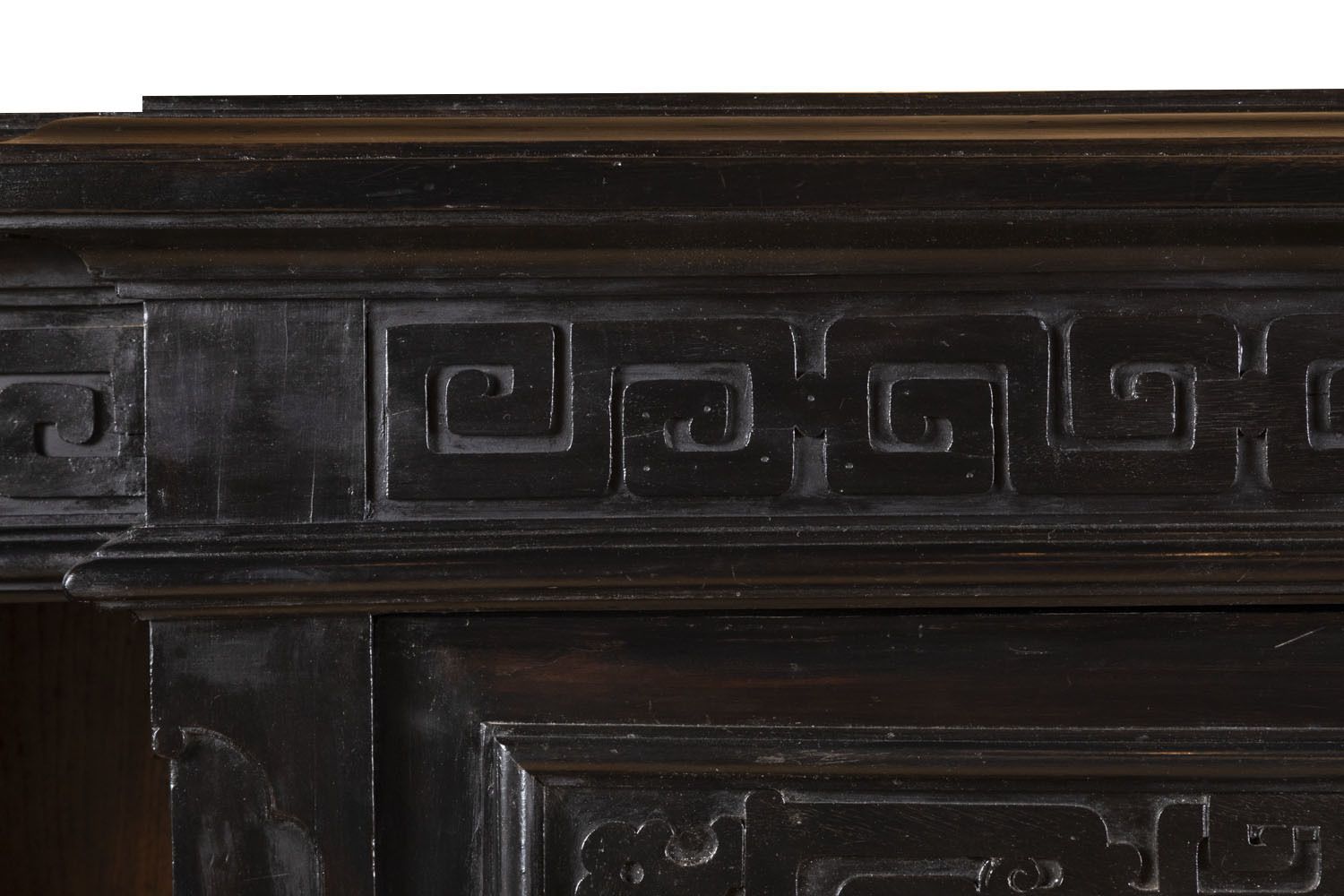 Large Chinese Support Cabinet In Black, Red And Gold Lacquered Wood, Circa 1880 photo 7410.0