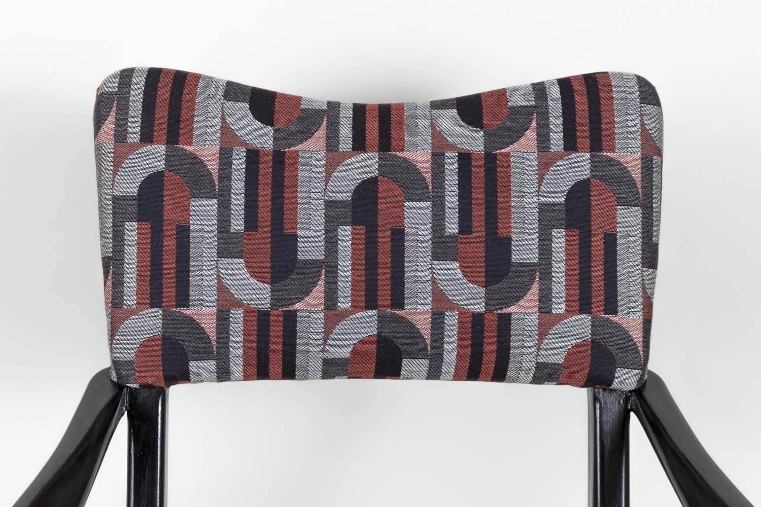 Ico Parisi, Pair Of Black Lacquered Wood Armchairs, 1970s photo buy