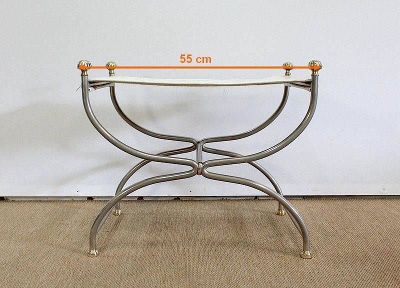 photo vintage Curule Stool, Jansen Taste, 20th Century