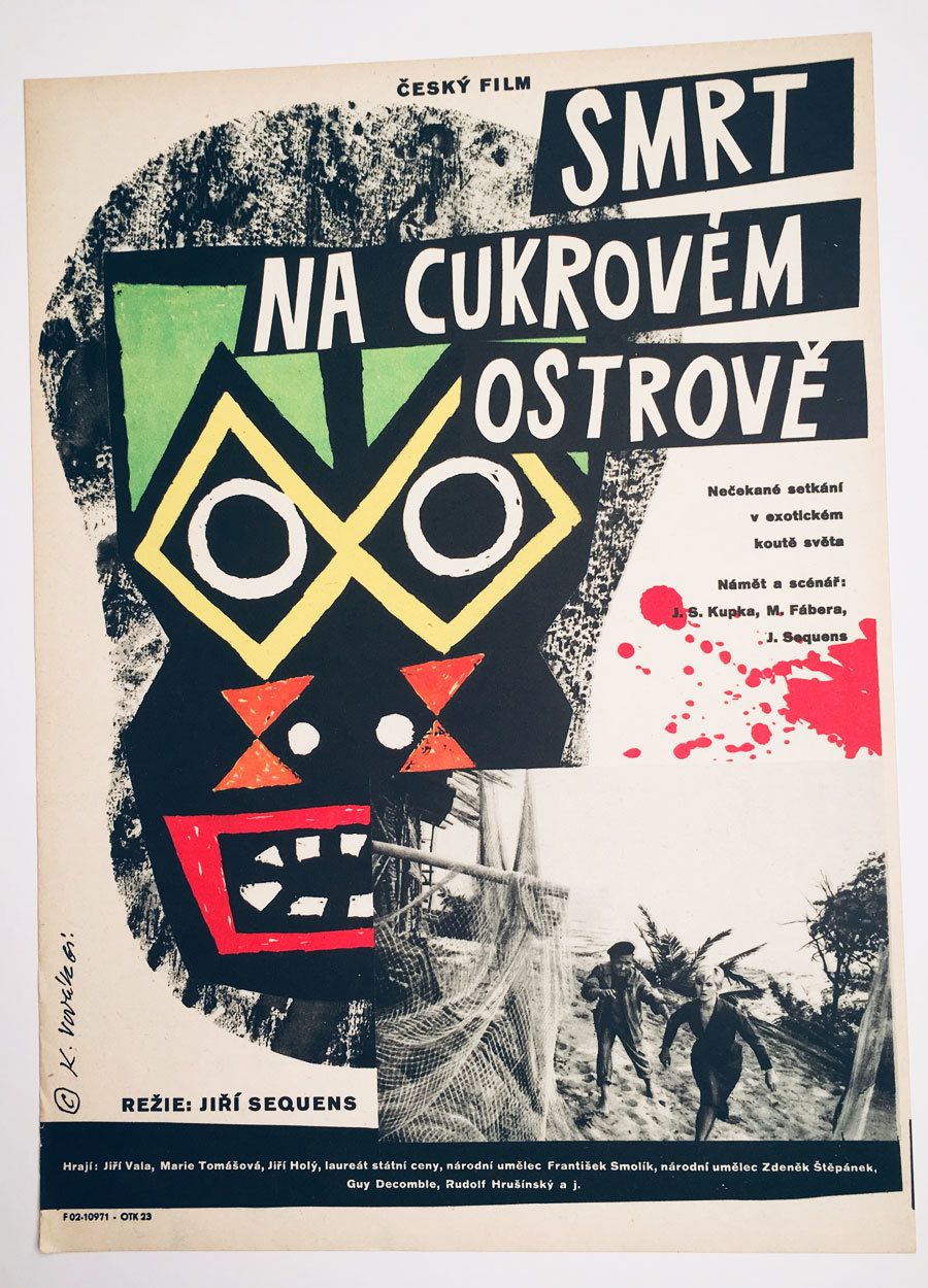 Movie Poster, Death On The Sugar Island, Karel Vodák, 1962