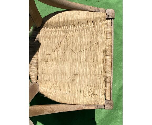 Antique French Wicker Wabi Sabi Chair photo buy