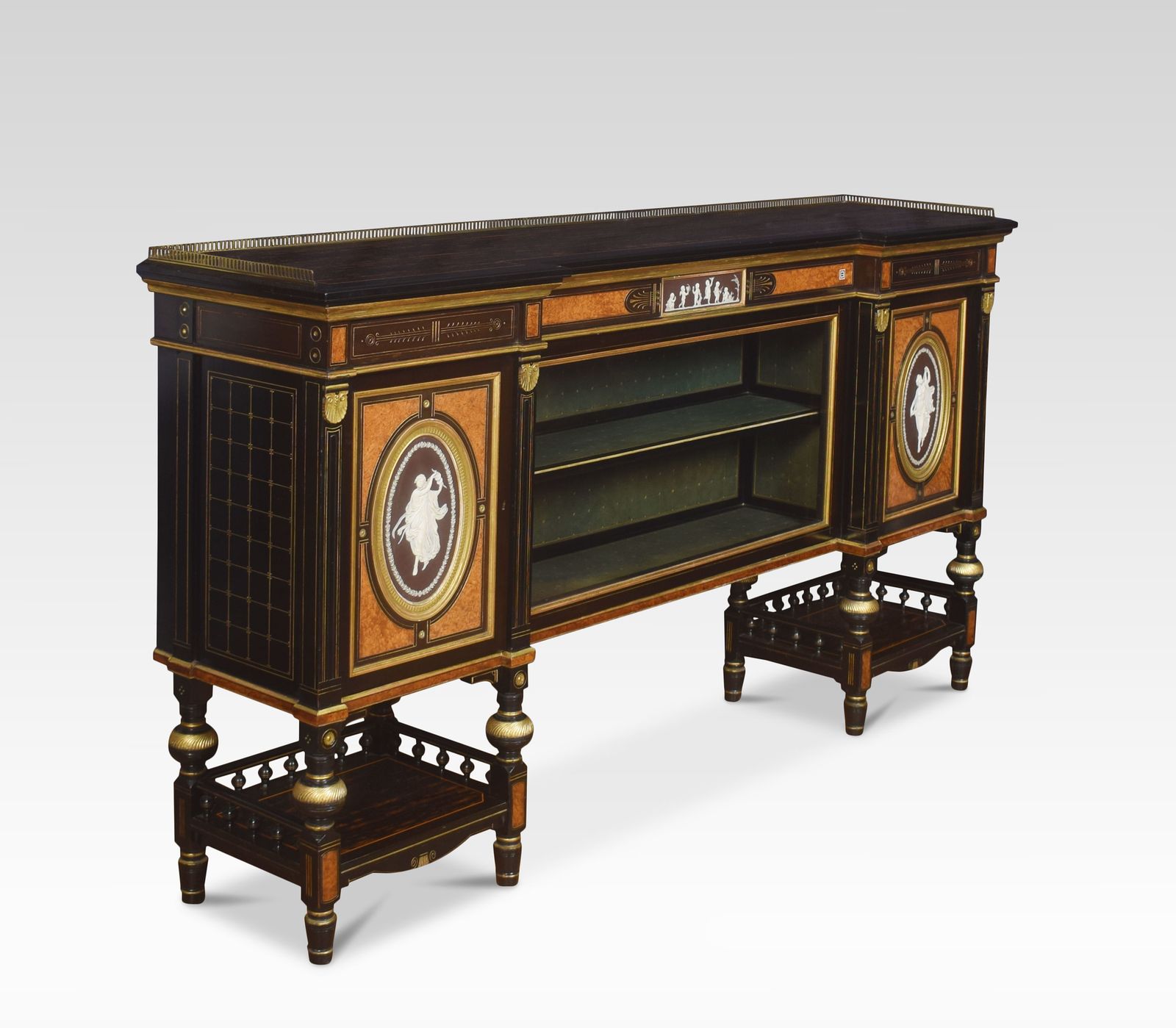Superb Exhibition Quality 19th Century English Coromandel Cabinet By Lamb Of Manchester photo for sale