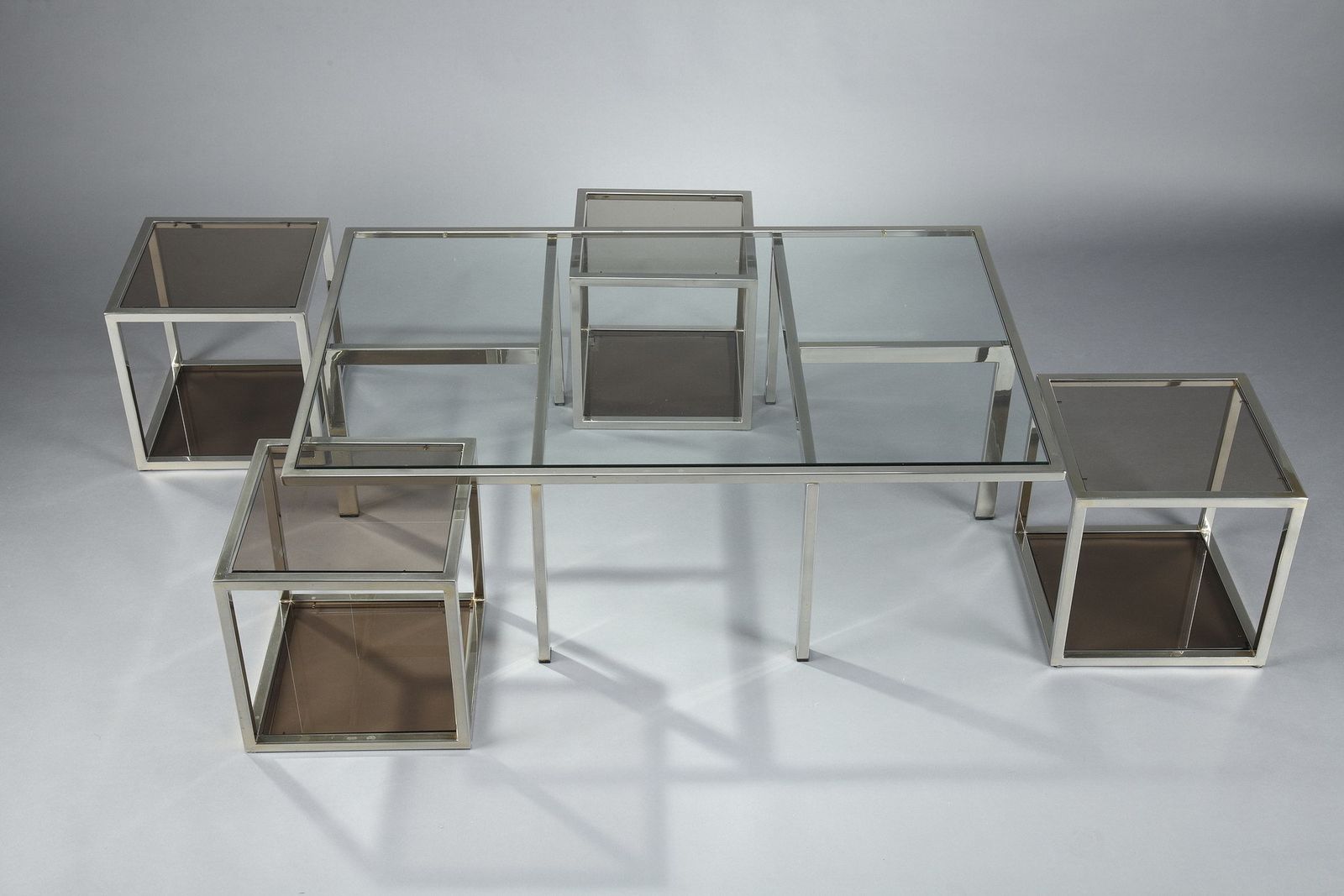 Table basse et 4 tables d'appoint amovibles photo buy