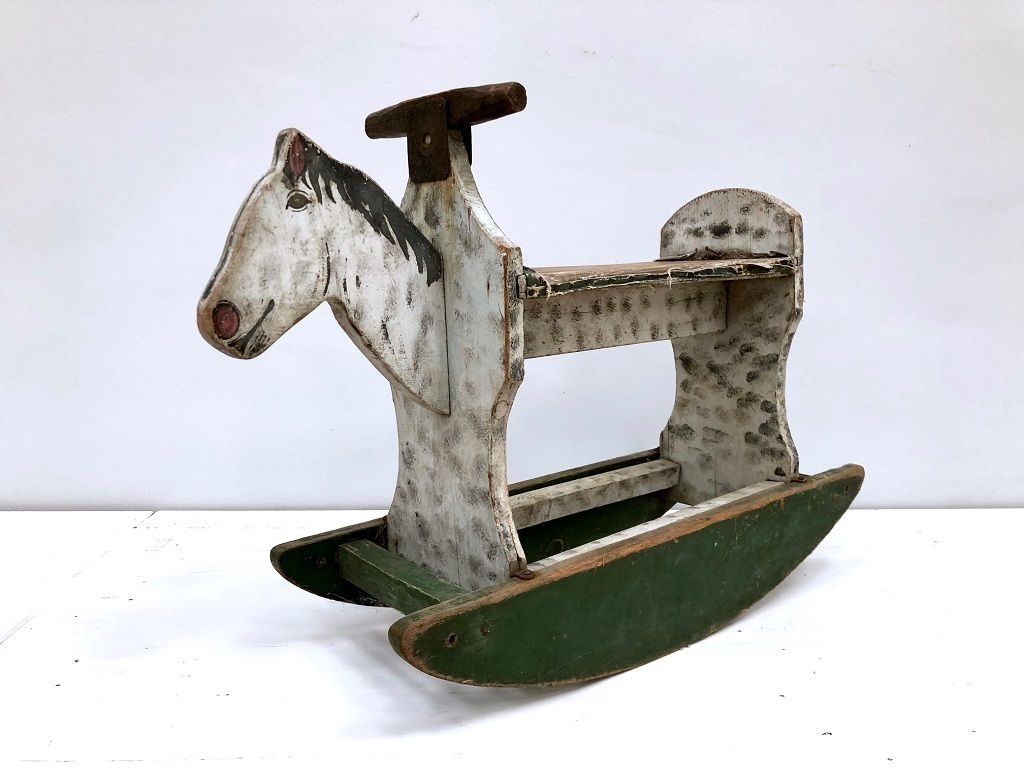 Victorian Wooden Rocking Horse