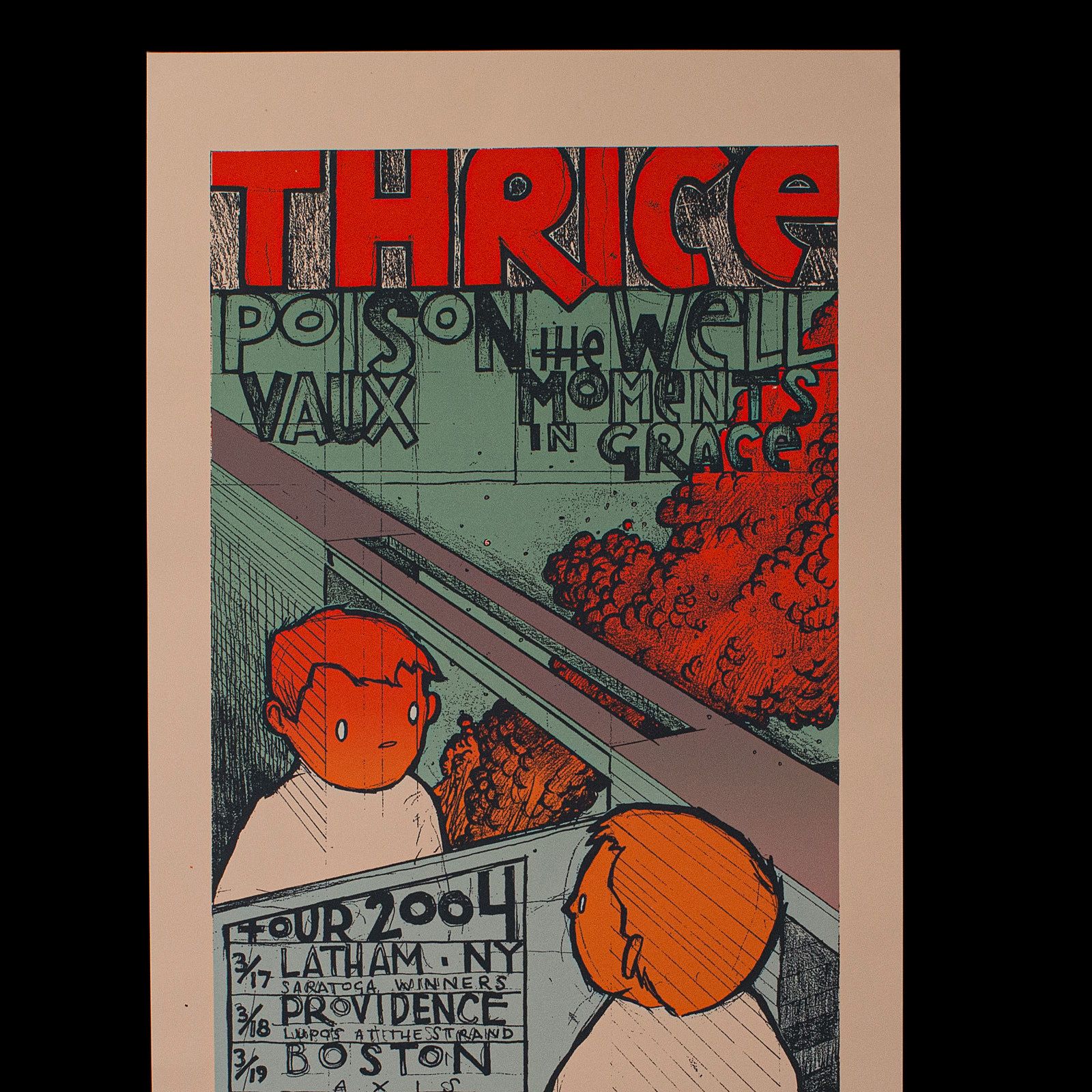Decorative Concert Tour Poster, American, Screenprint, Art Print, Thrice, 2007 photo furniture