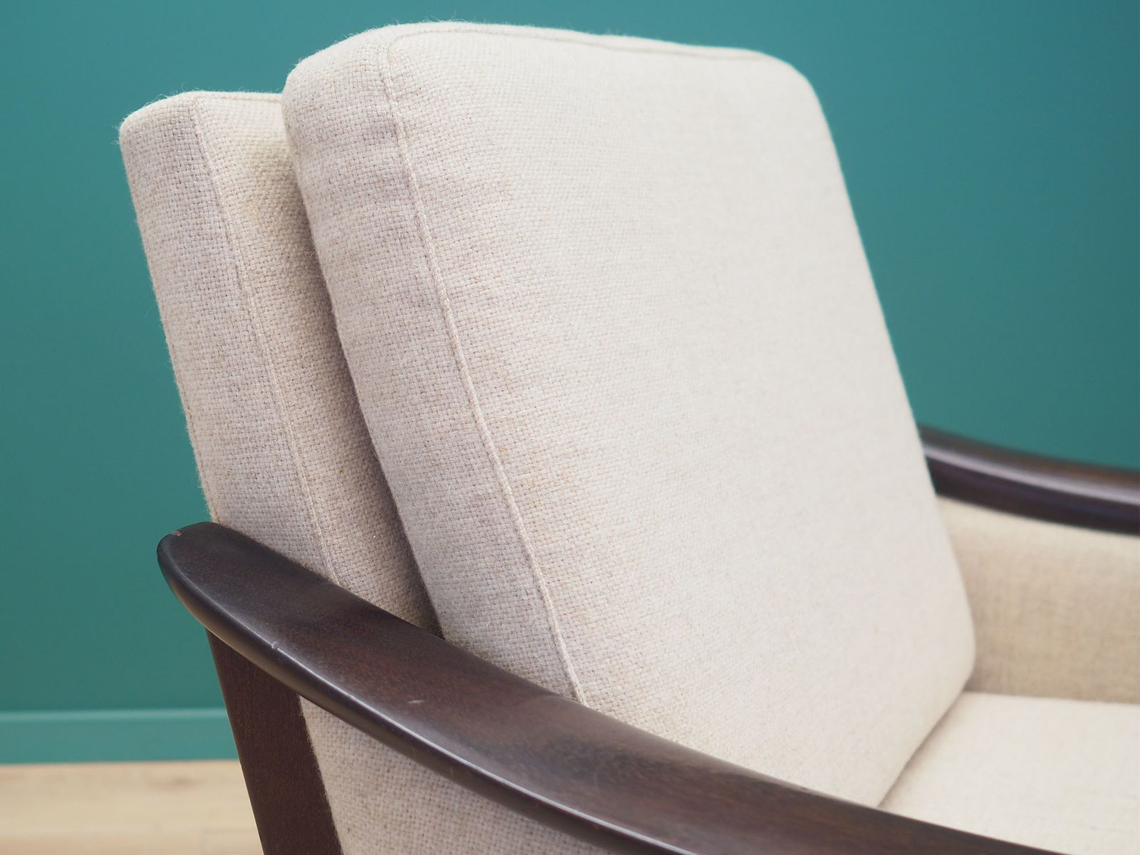 Beige Armchair, 1970s, Danish Design, Made In Denmark photo vintage
