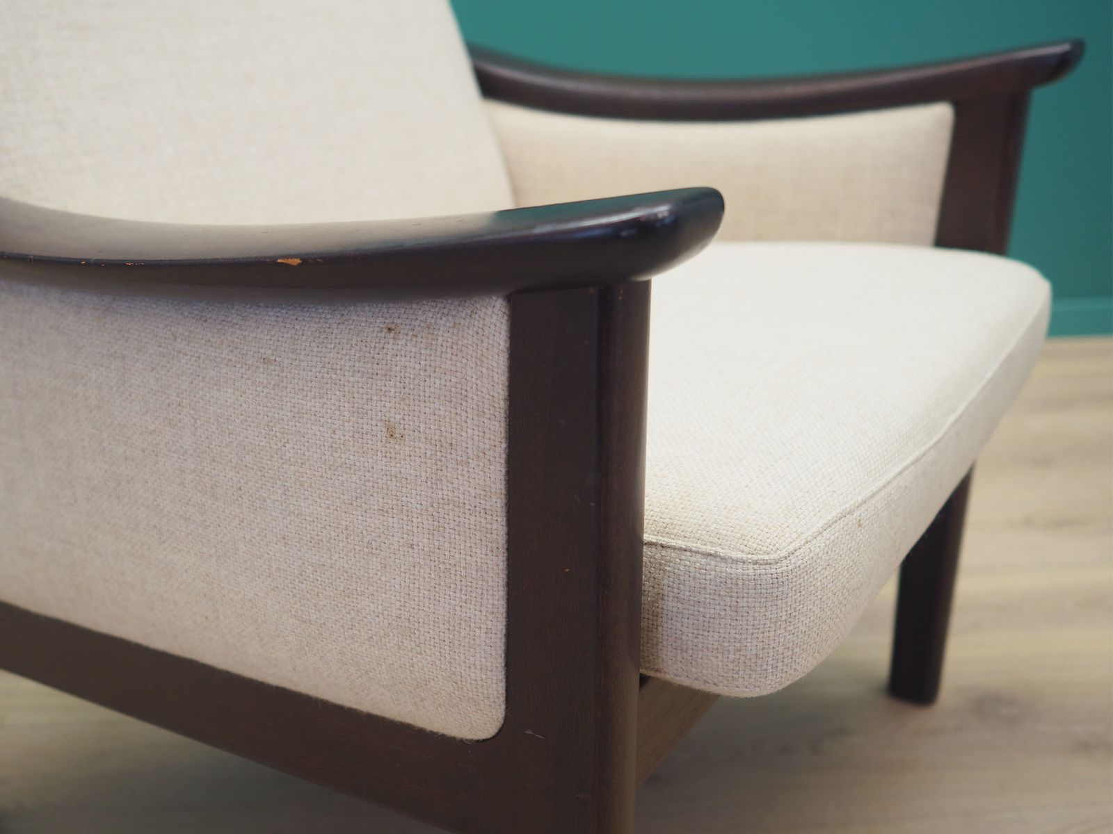 photo vinterior Beige Armchair, 1970s, Danish Design, Made In Denmark