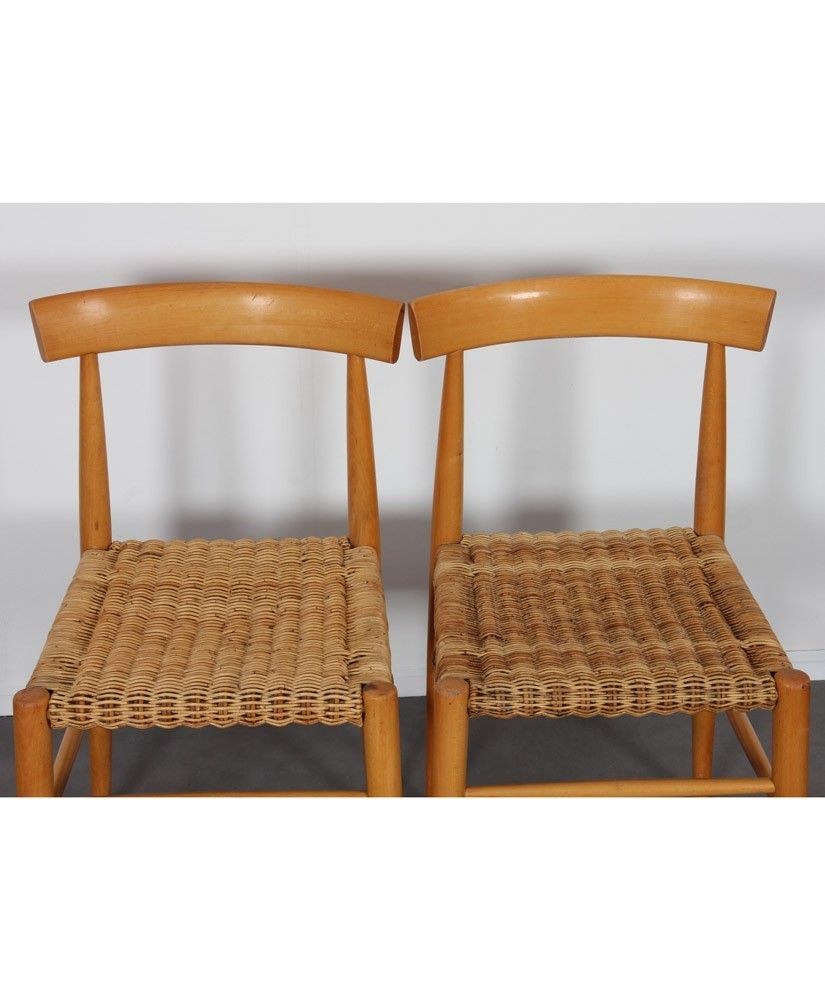 Suite Of 4 Vintage Wooden Chairs Edited By Krasna Jizba, 1960s photo Furniture