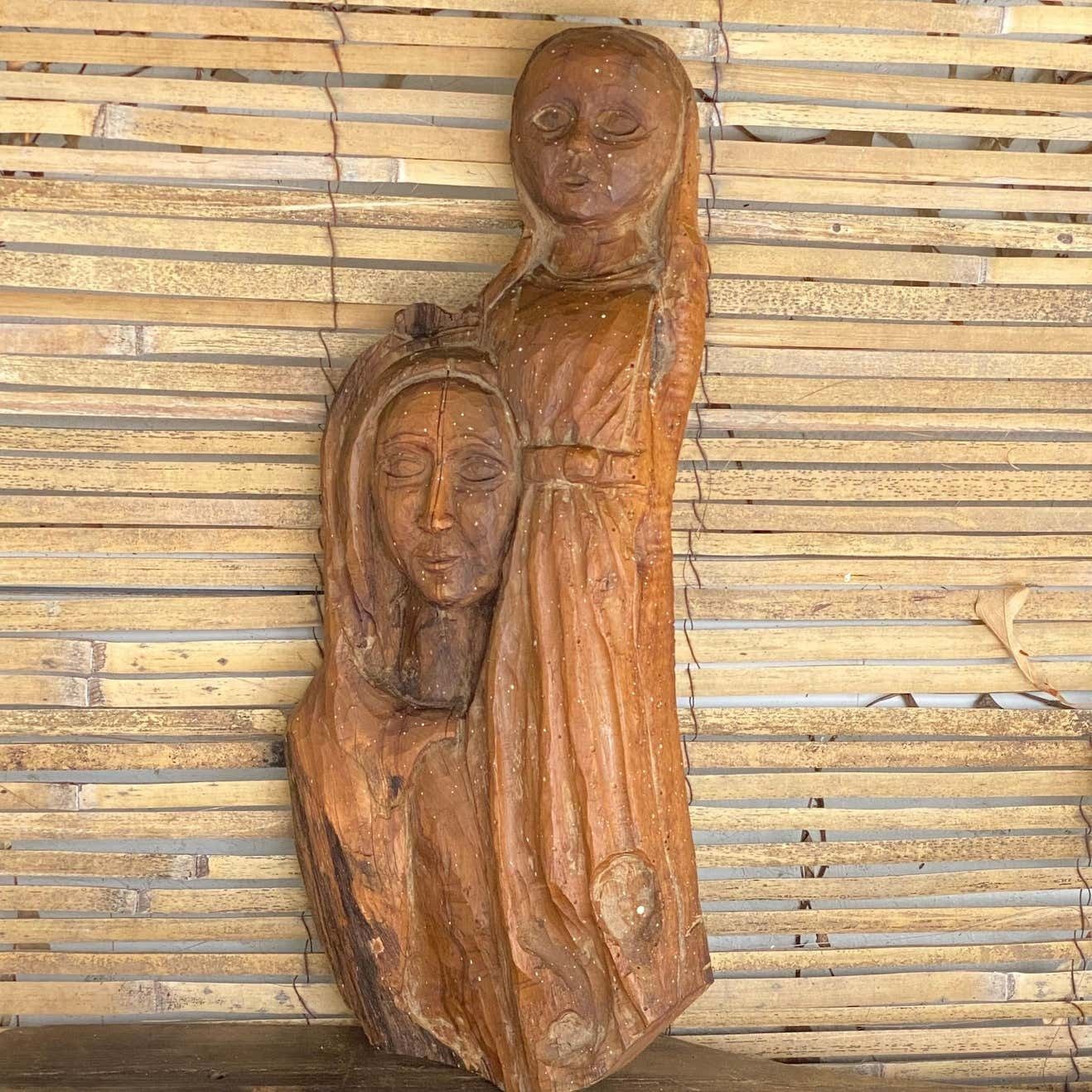 Sculpture In Wood, Old Patina, France 1970 photo 470.0