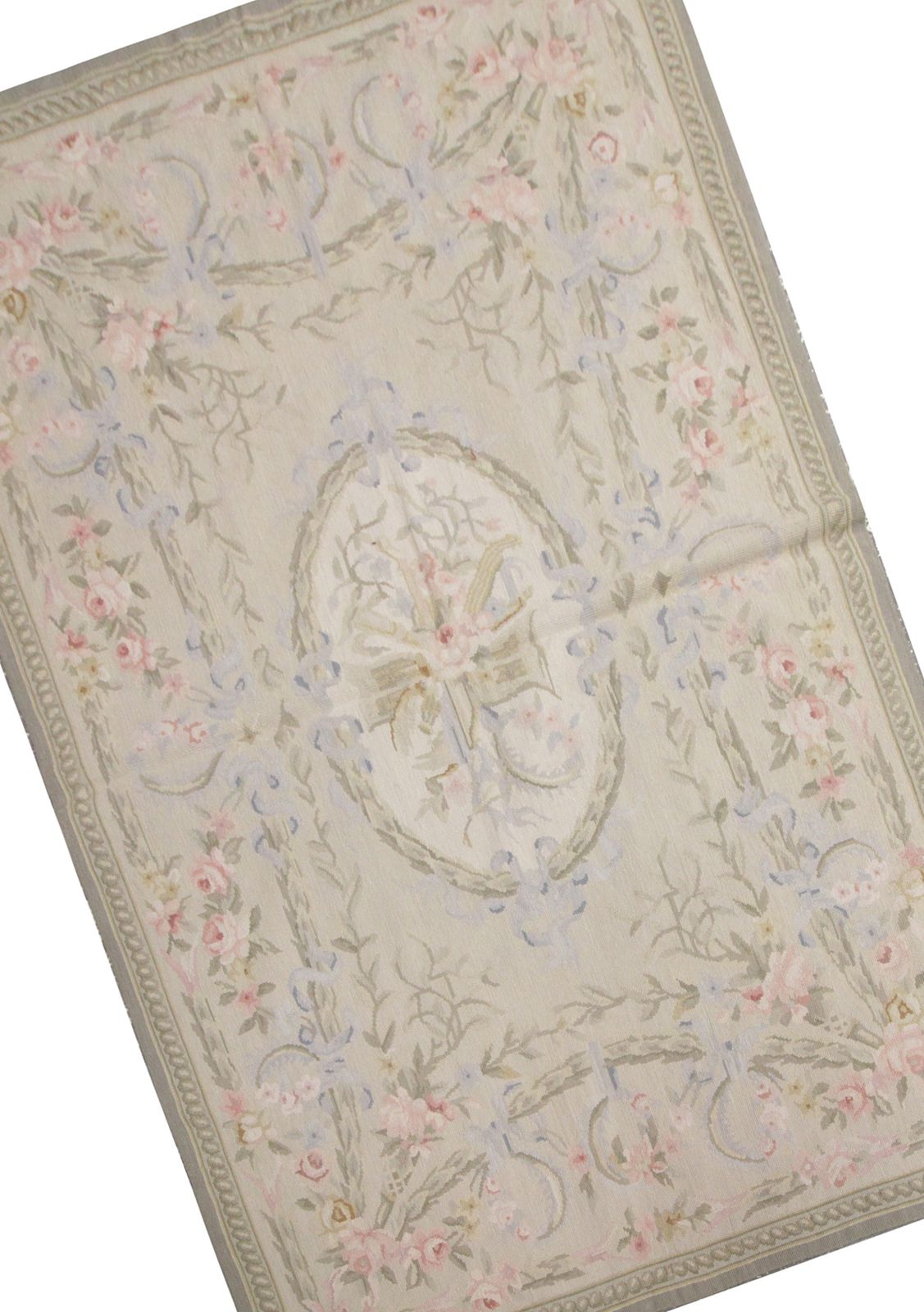 Vintage Aubusson Tapestry, Traditional Oriental Wool Needlepoint  120x184cm photo buy