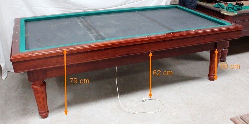Furniture French Billiard Table "Toulet" In Mahogany, Louis XVI Taste Mid 20th Century photo