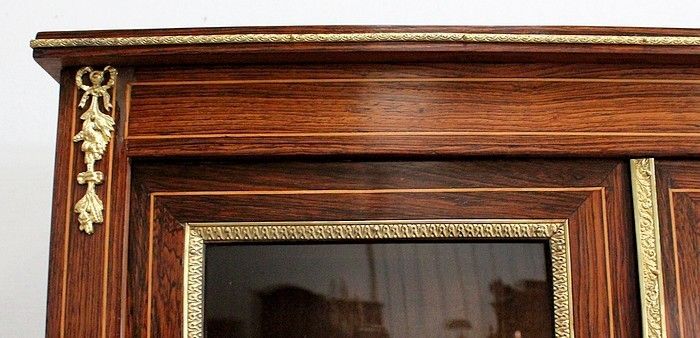 Small Showcase Desk, Napoleon III Period, Mid 19th Century photo vintage