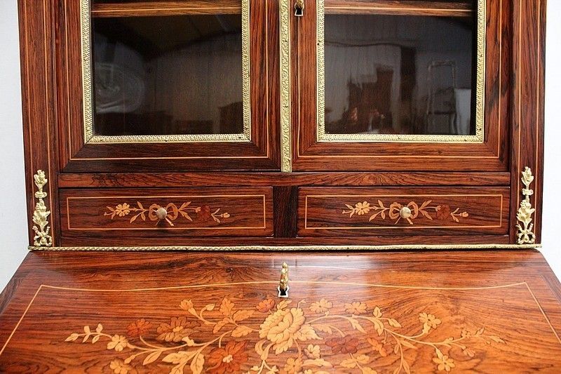 photo furniture Small Showcase Desk, Napoleon III Period, Mid 19th Century